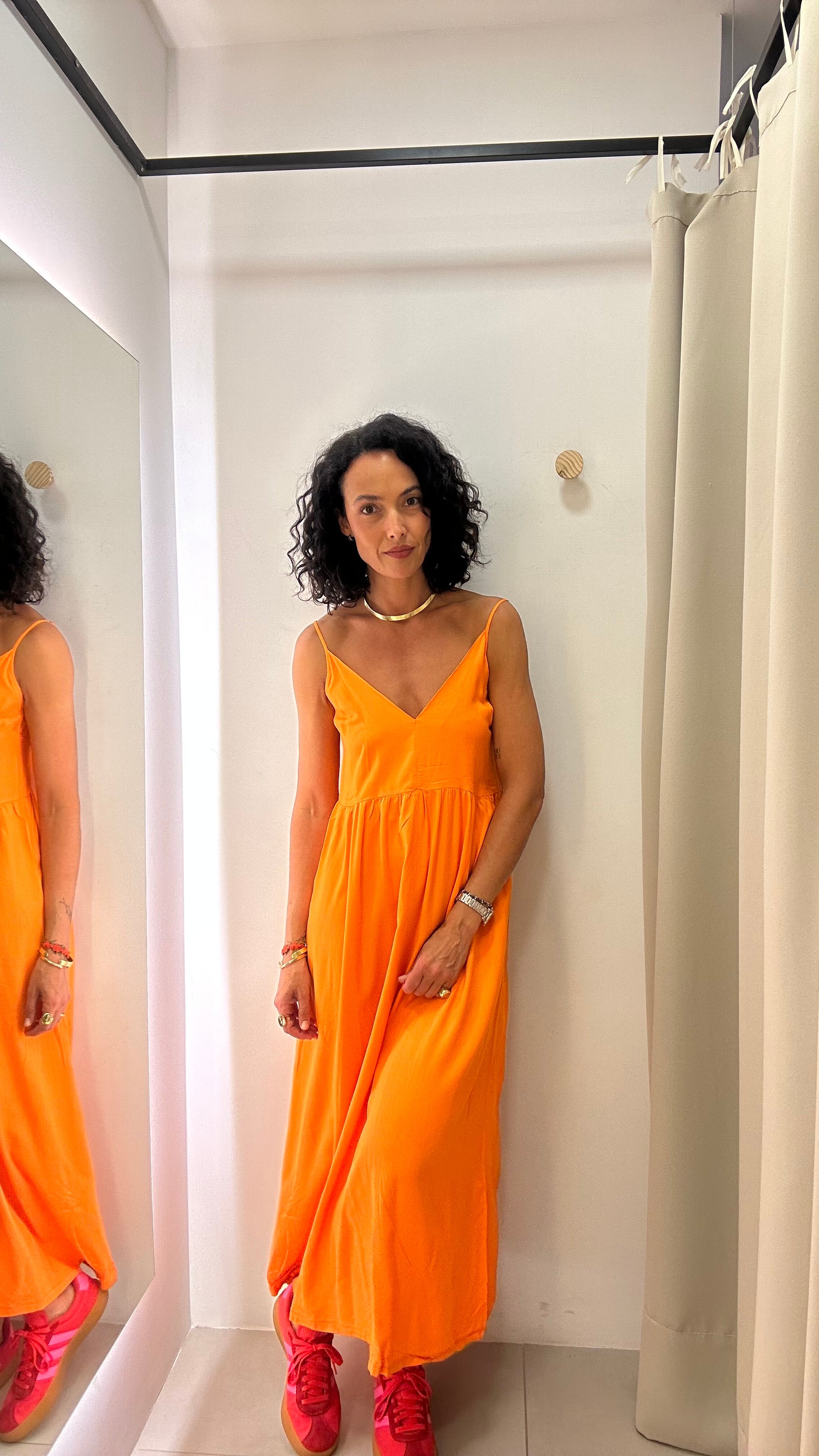 Vestido Longo Laranja