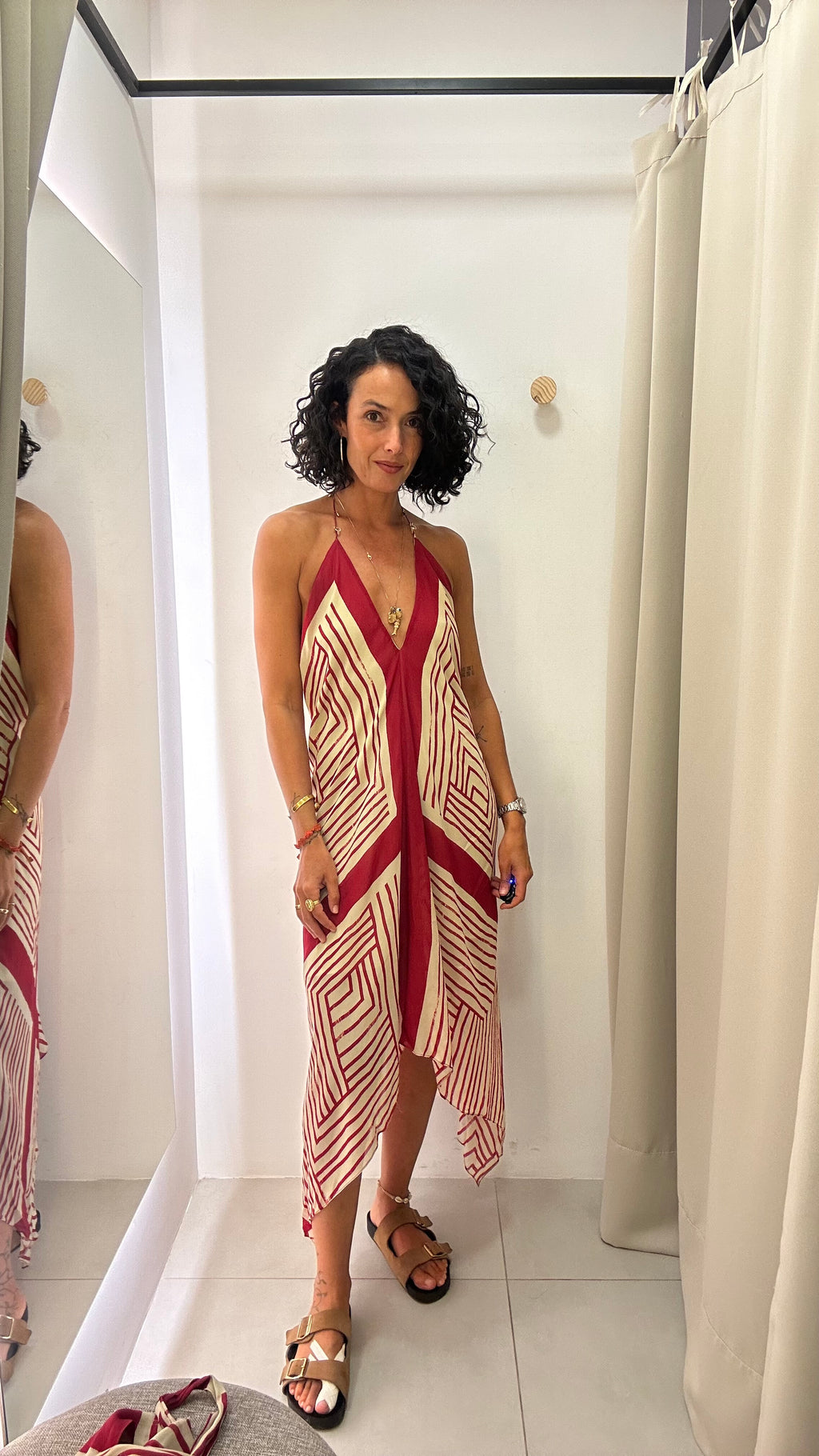 Vestido seda Animale