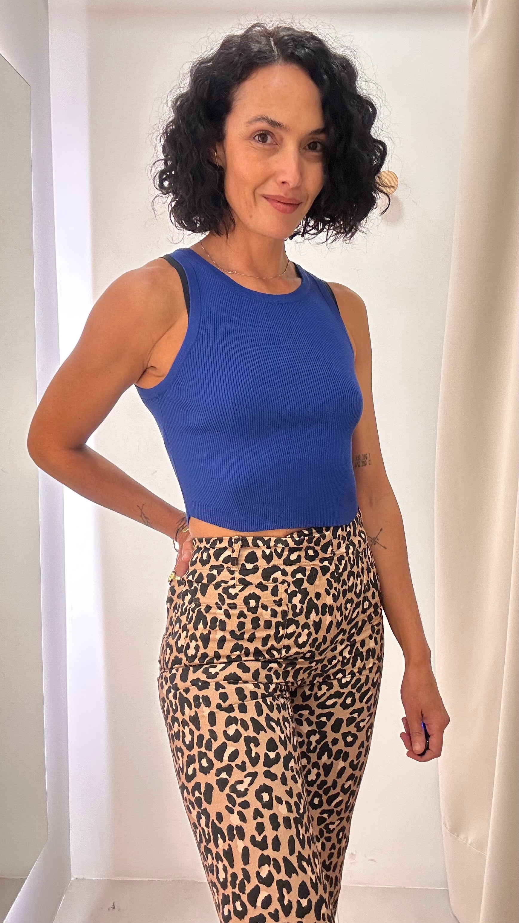 Regata Azul em Tricot Zara