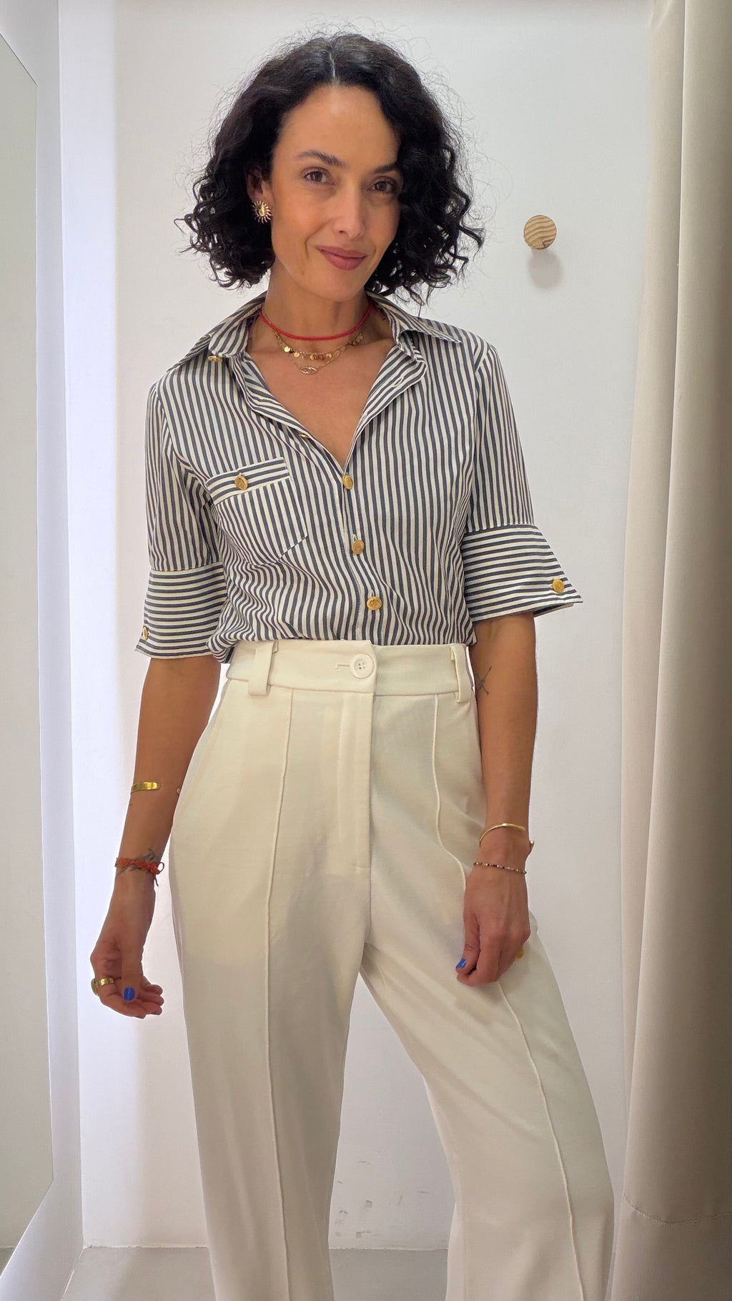 Calça Branca Zen Closet