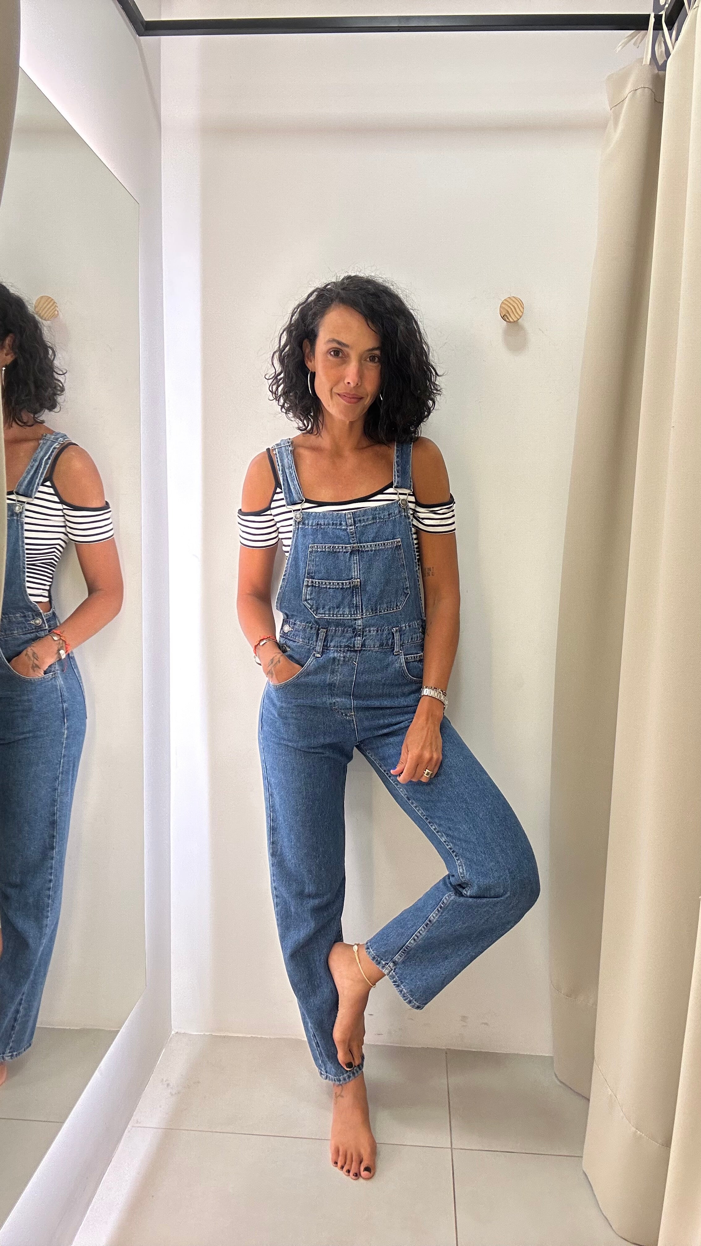 Jardineira Jeans