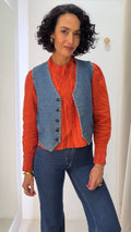 Colete jeans Zara