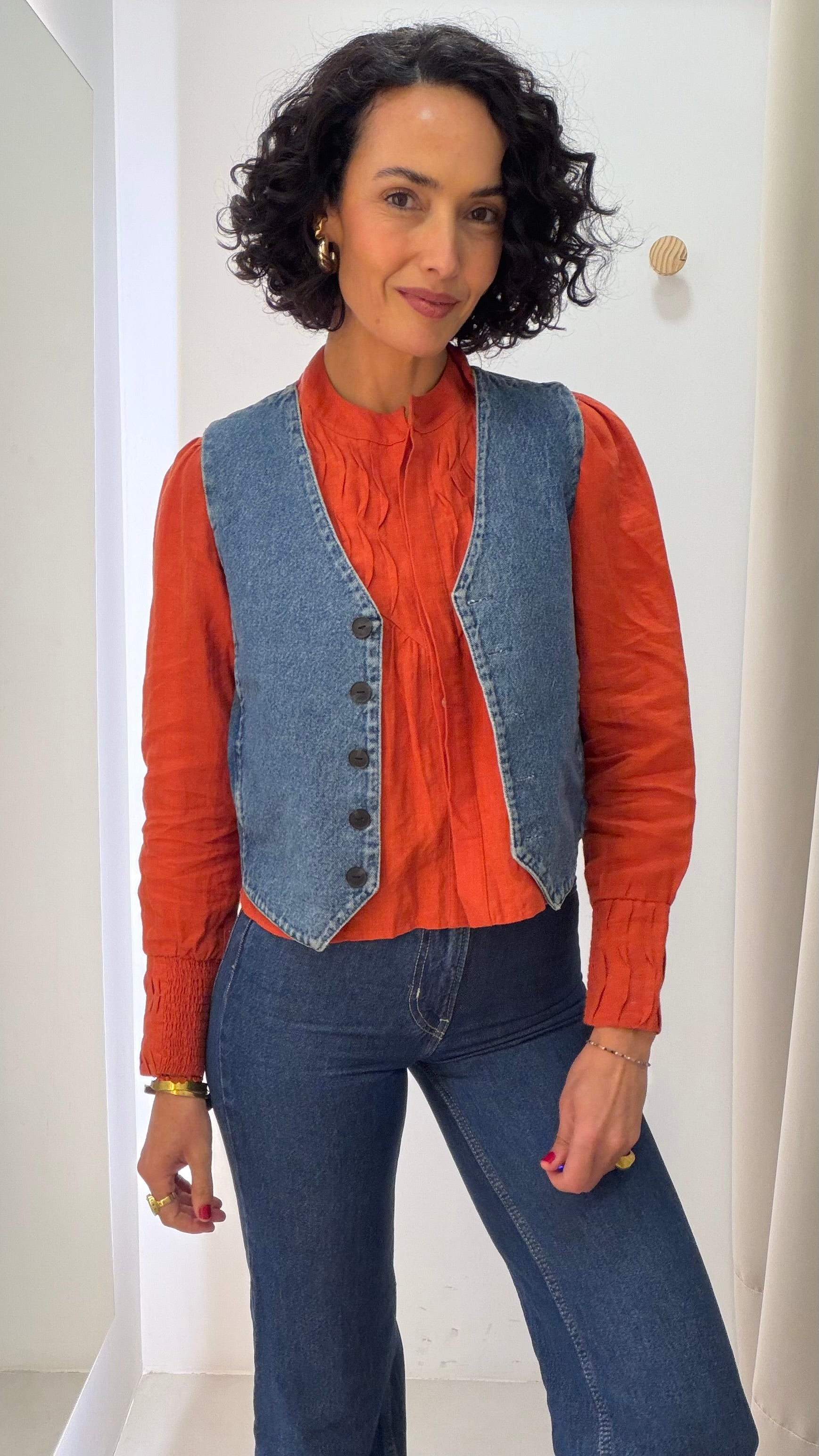 Colete jeans Zara