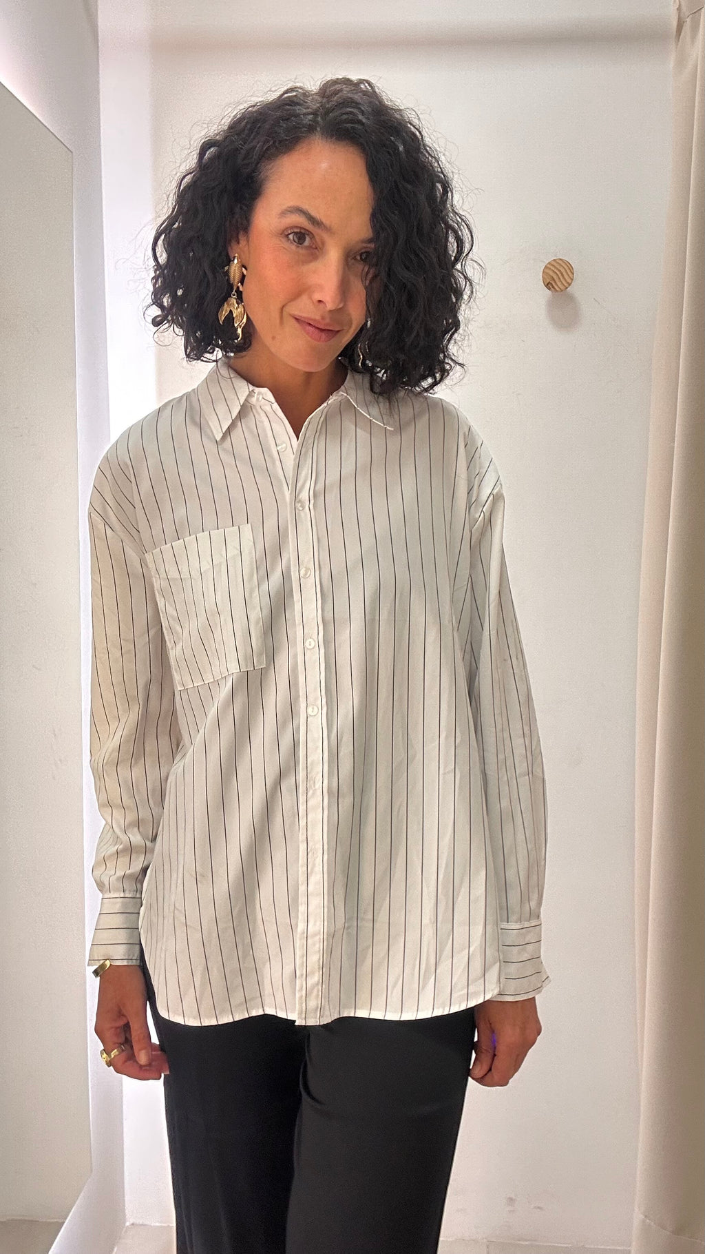 Camisa Branca Listrada