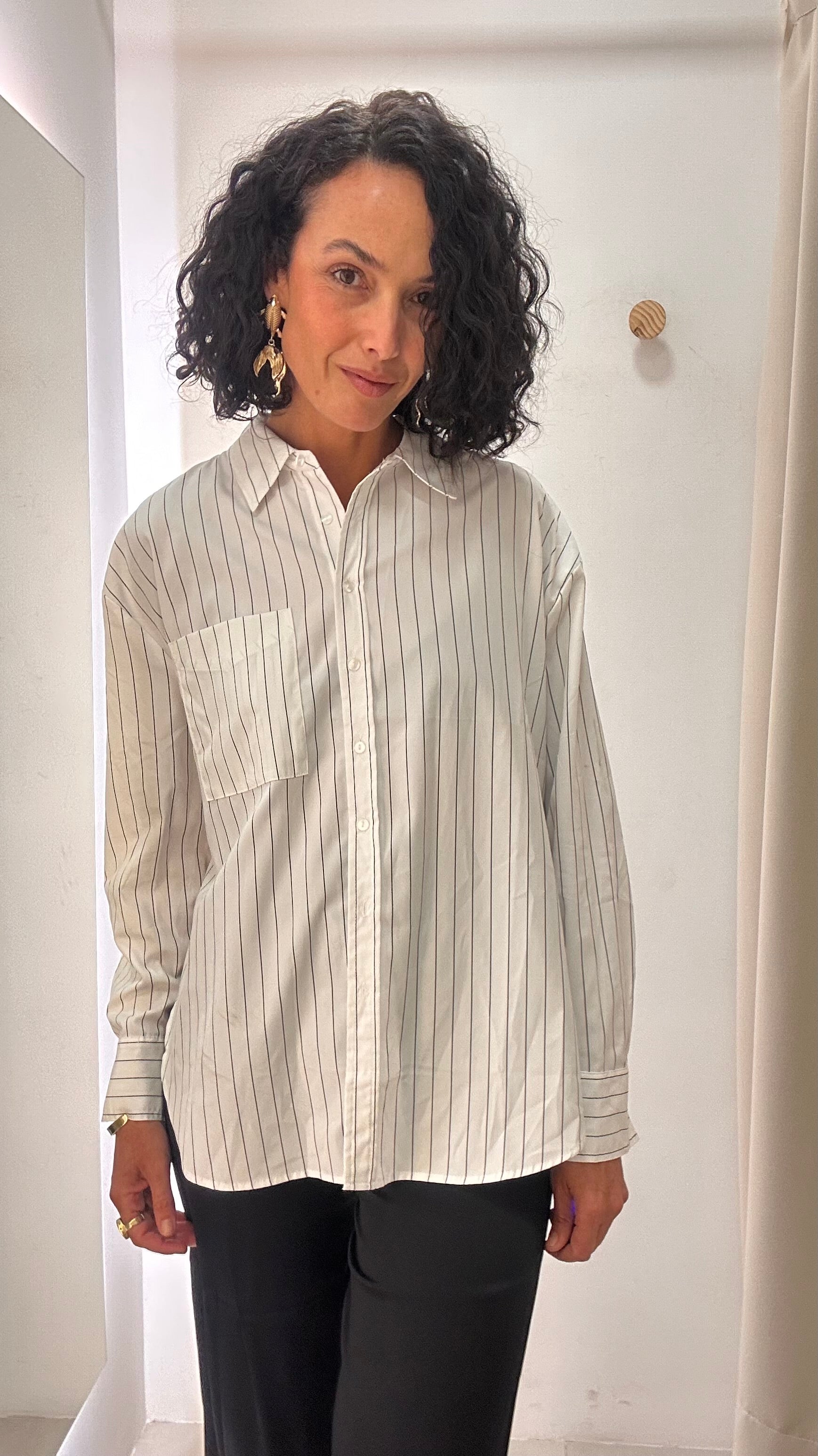 Camisa Branca Listrada