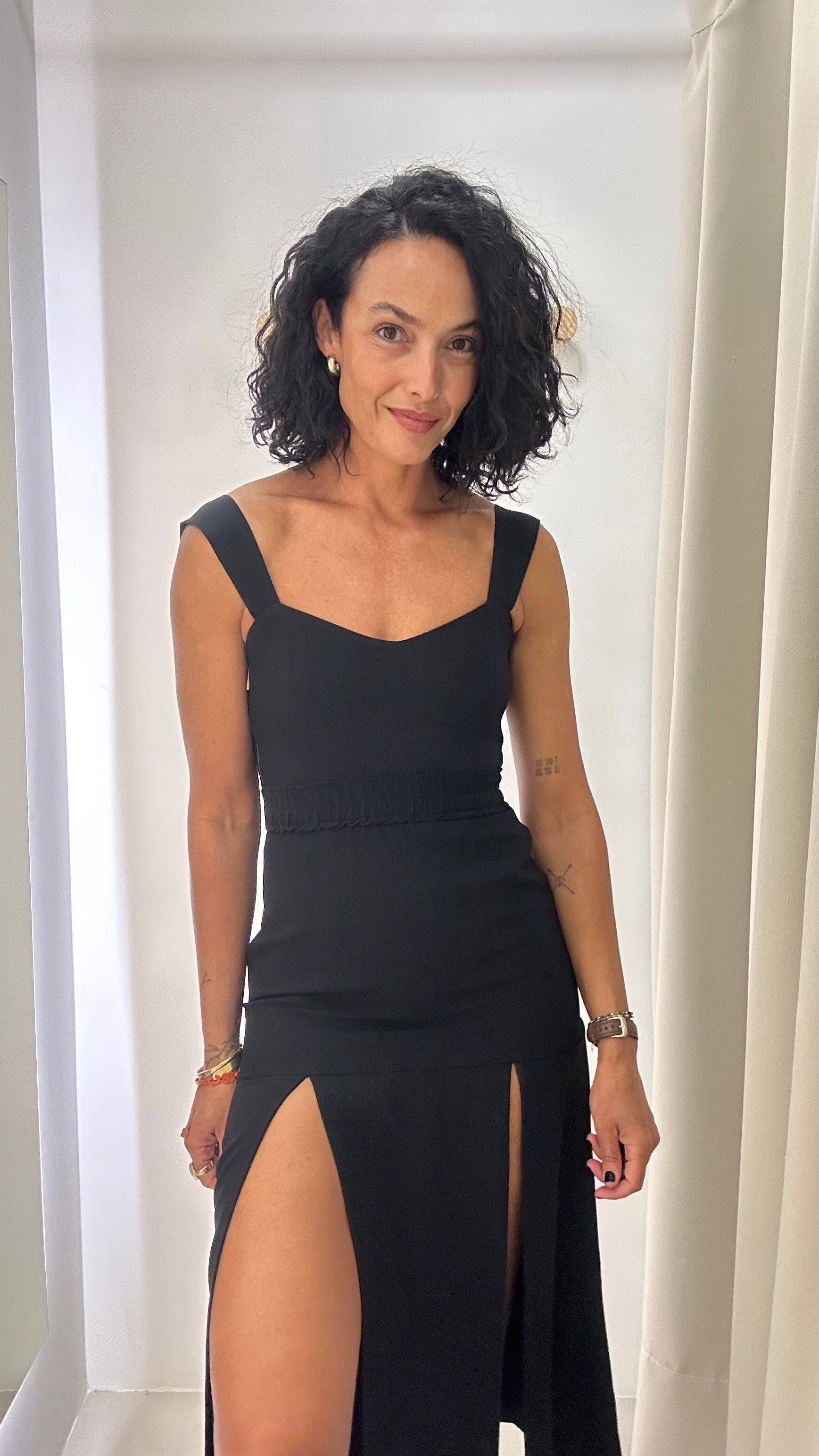 Vestido Preto Nati Vozza