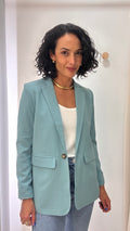 Blazer Alongado Azul Claro
