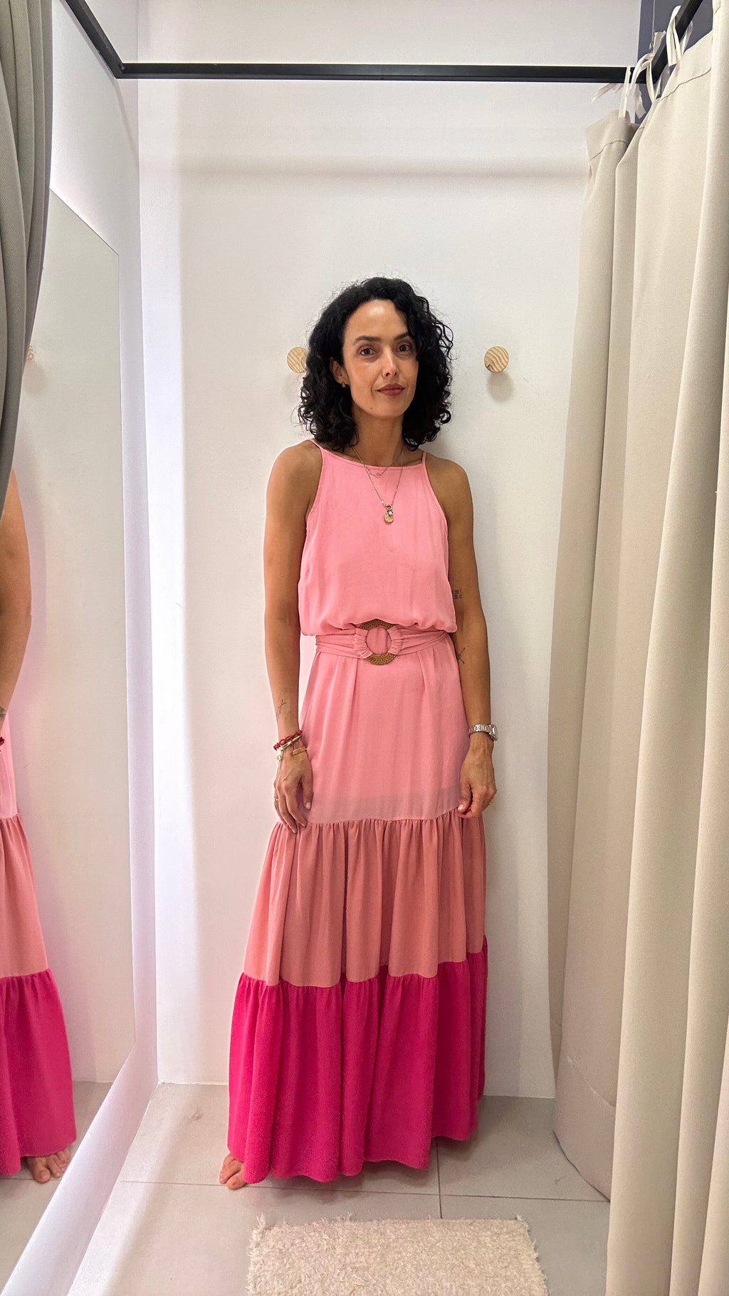 Vestido Longo Rosa