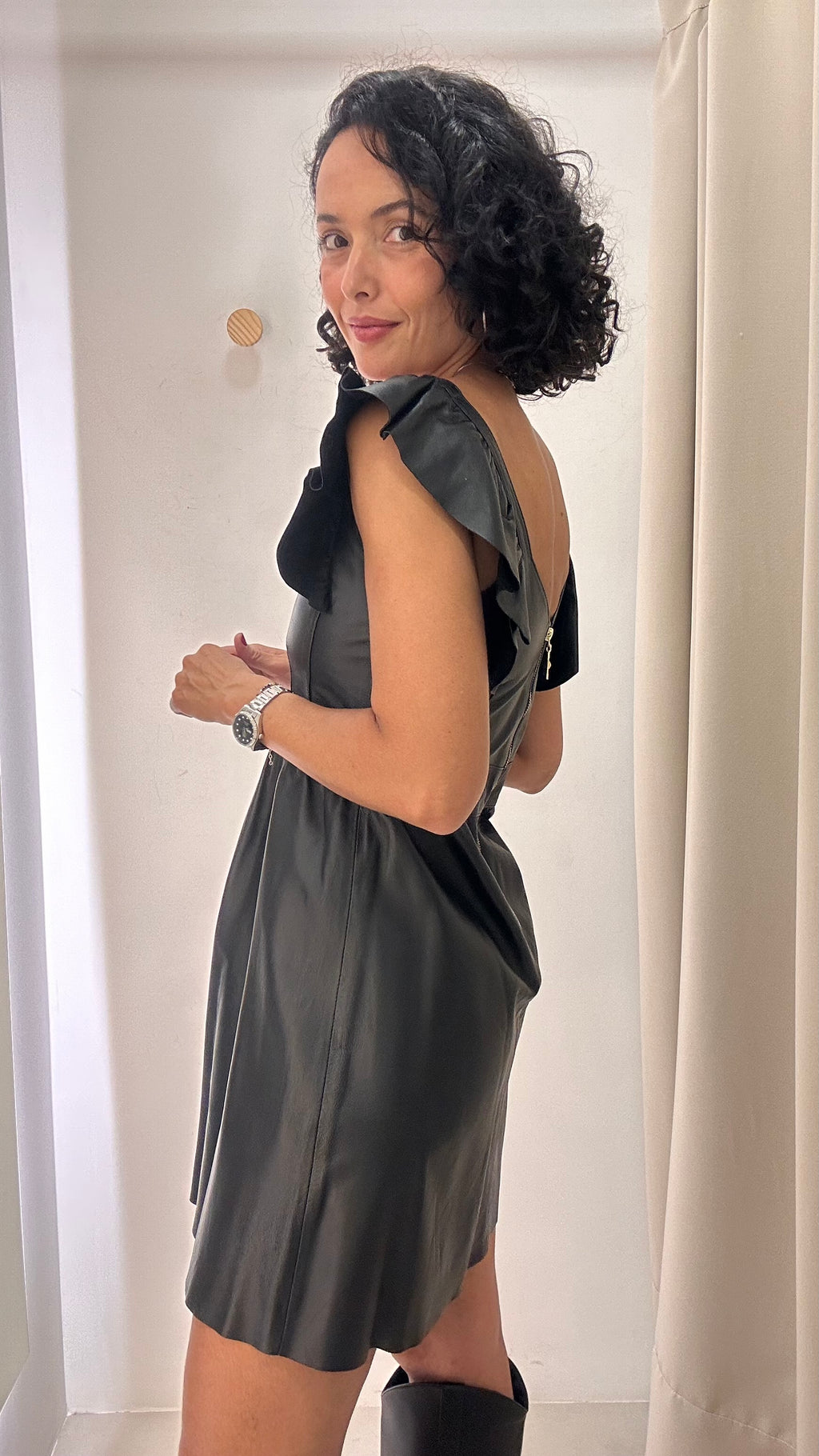Vestido Preto Couro Chiara Concept