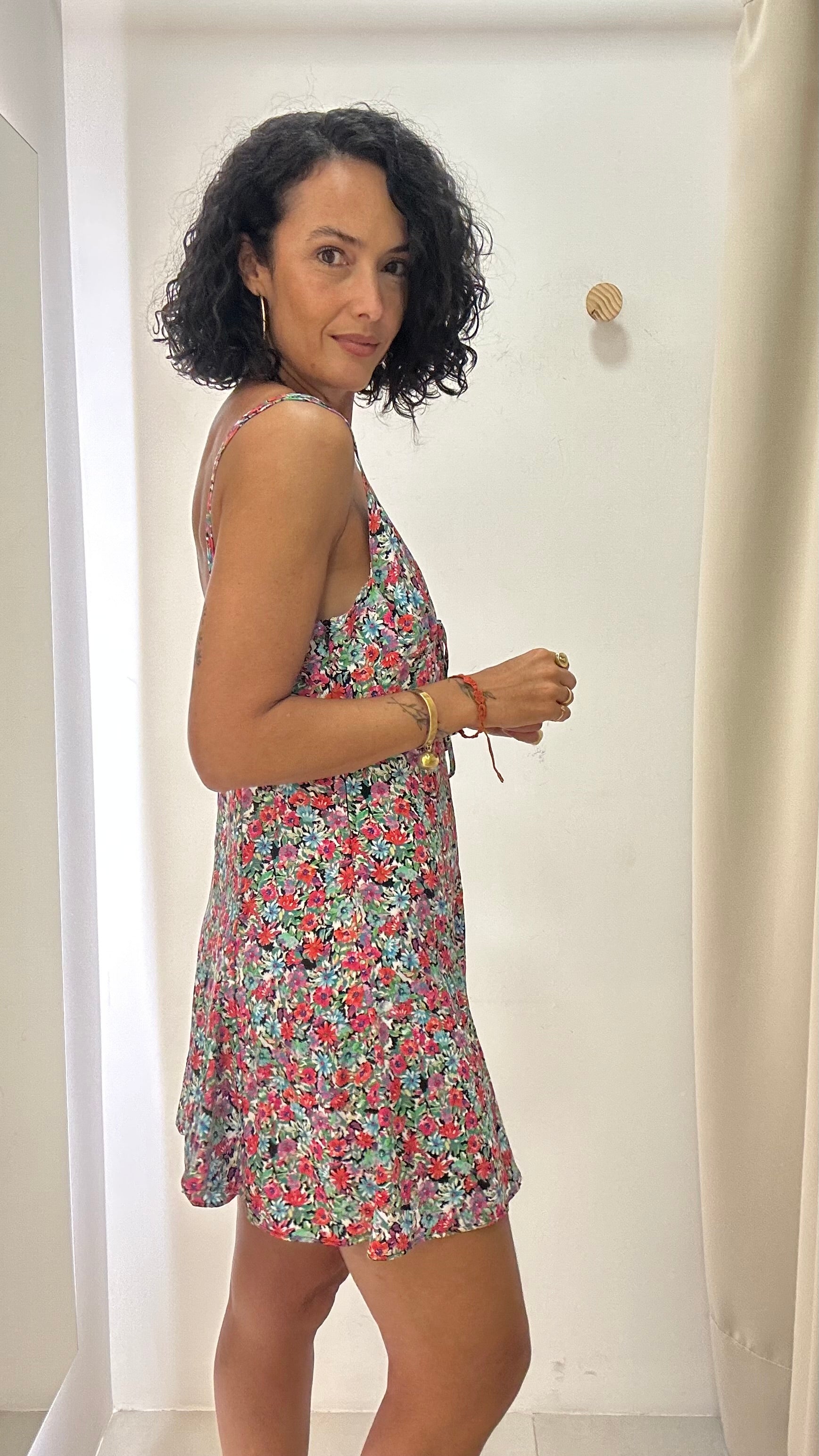 Vestido Estampa Floral Zara