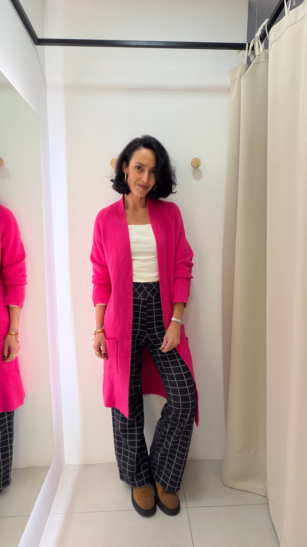 Cardigan Rosa Shoulder