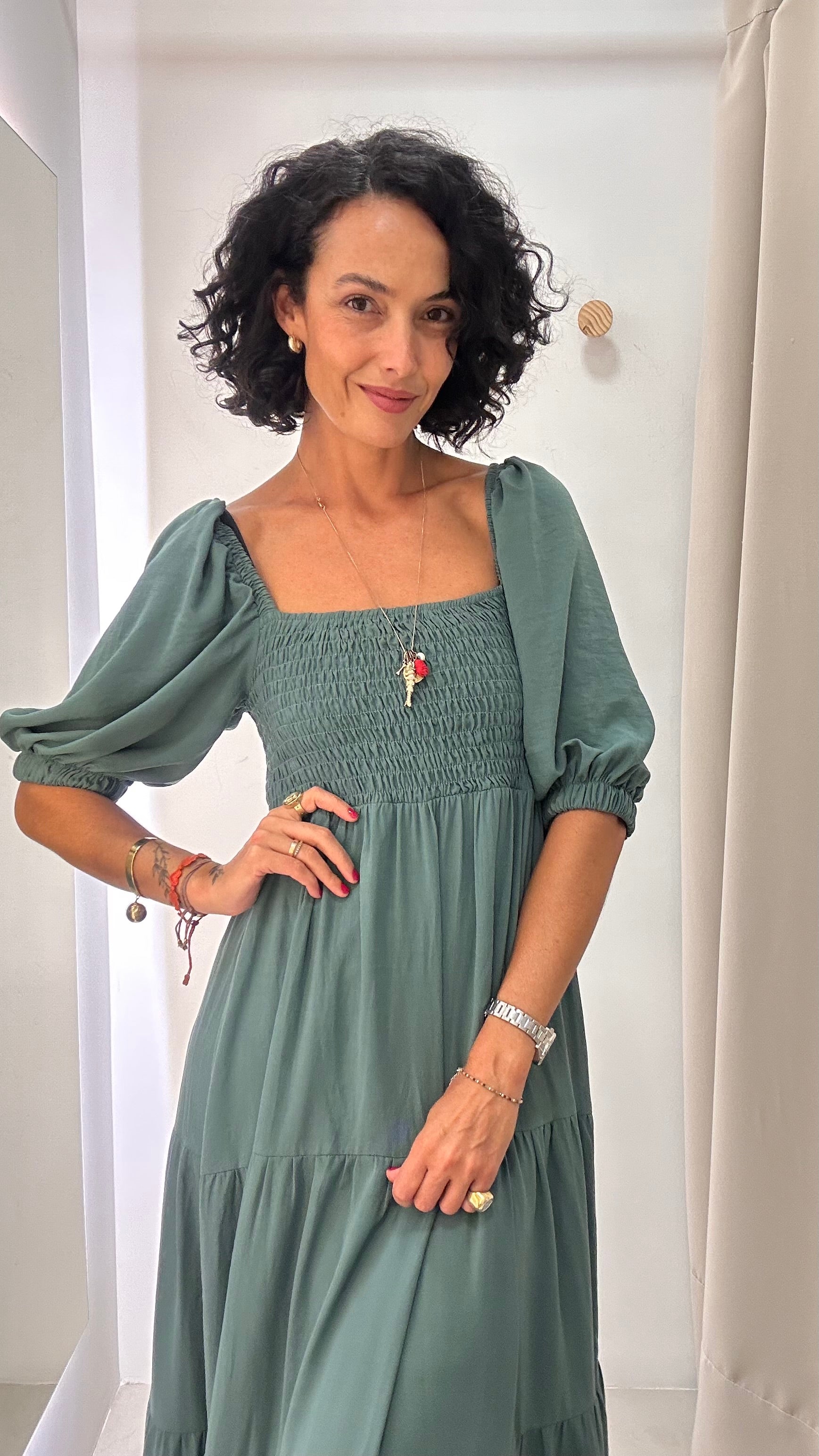 Vestido Verde Nanaminze