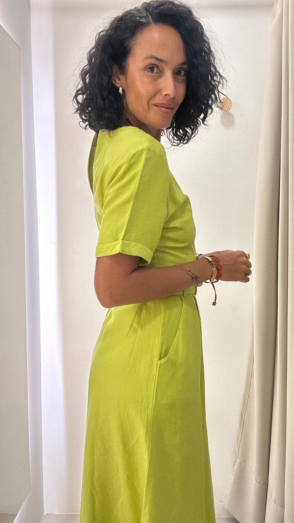 Vestido Cheroy linho misto