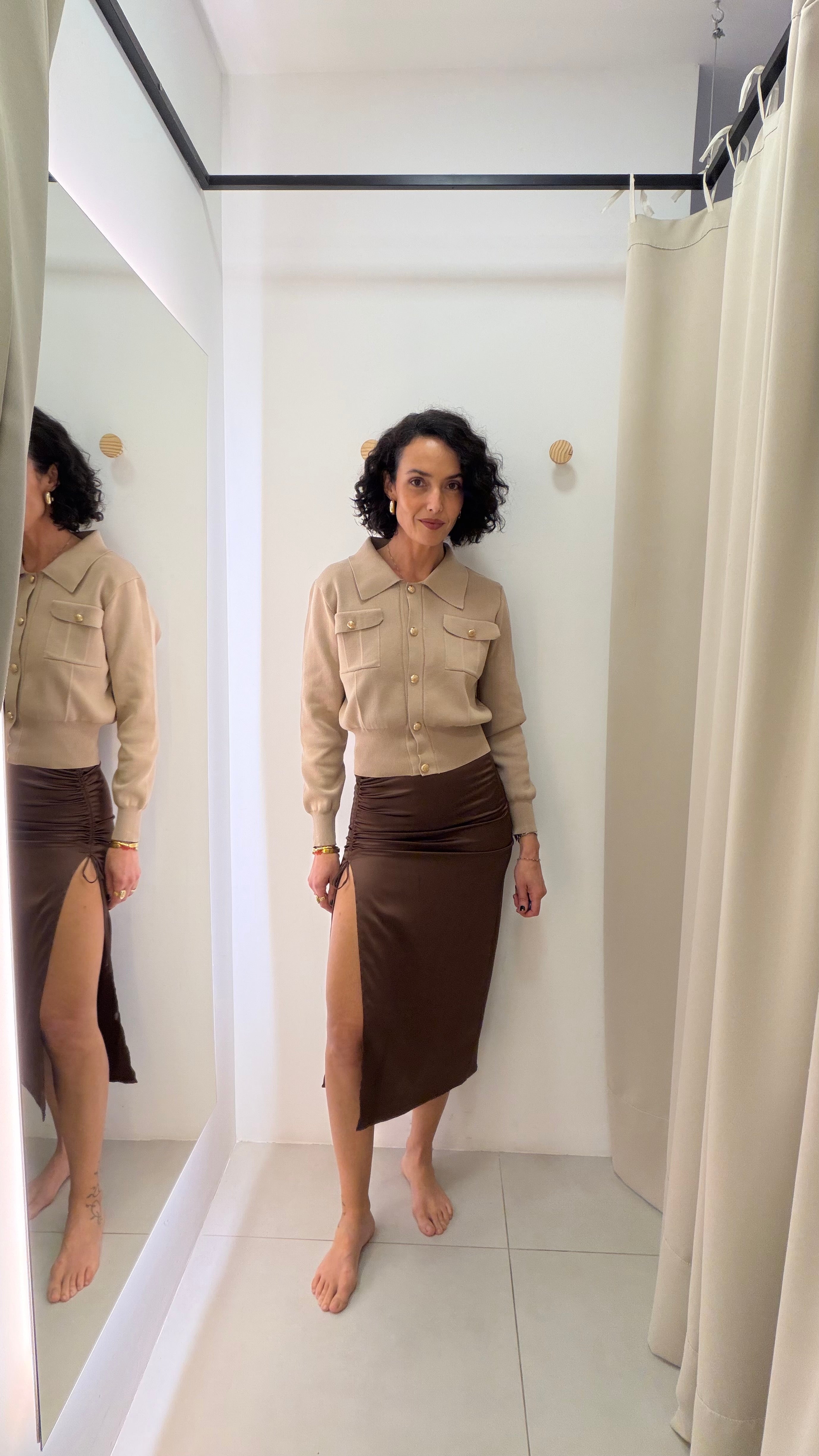 Saia Marrom Zara