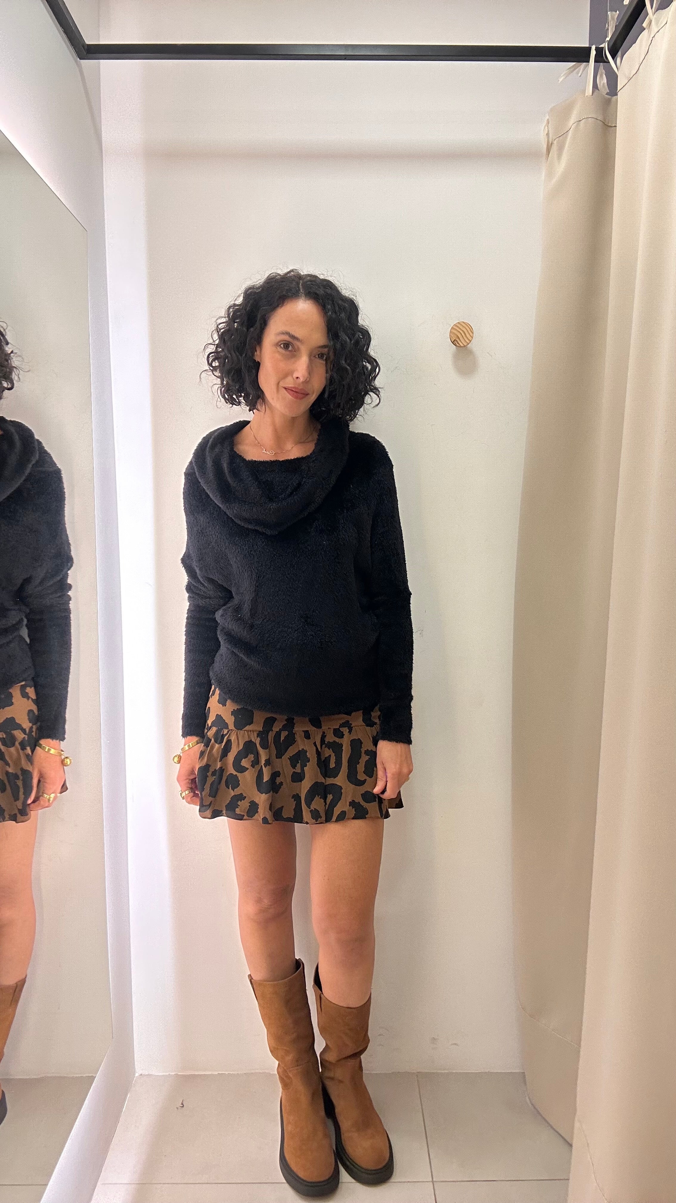 Saia Animal Print Seda