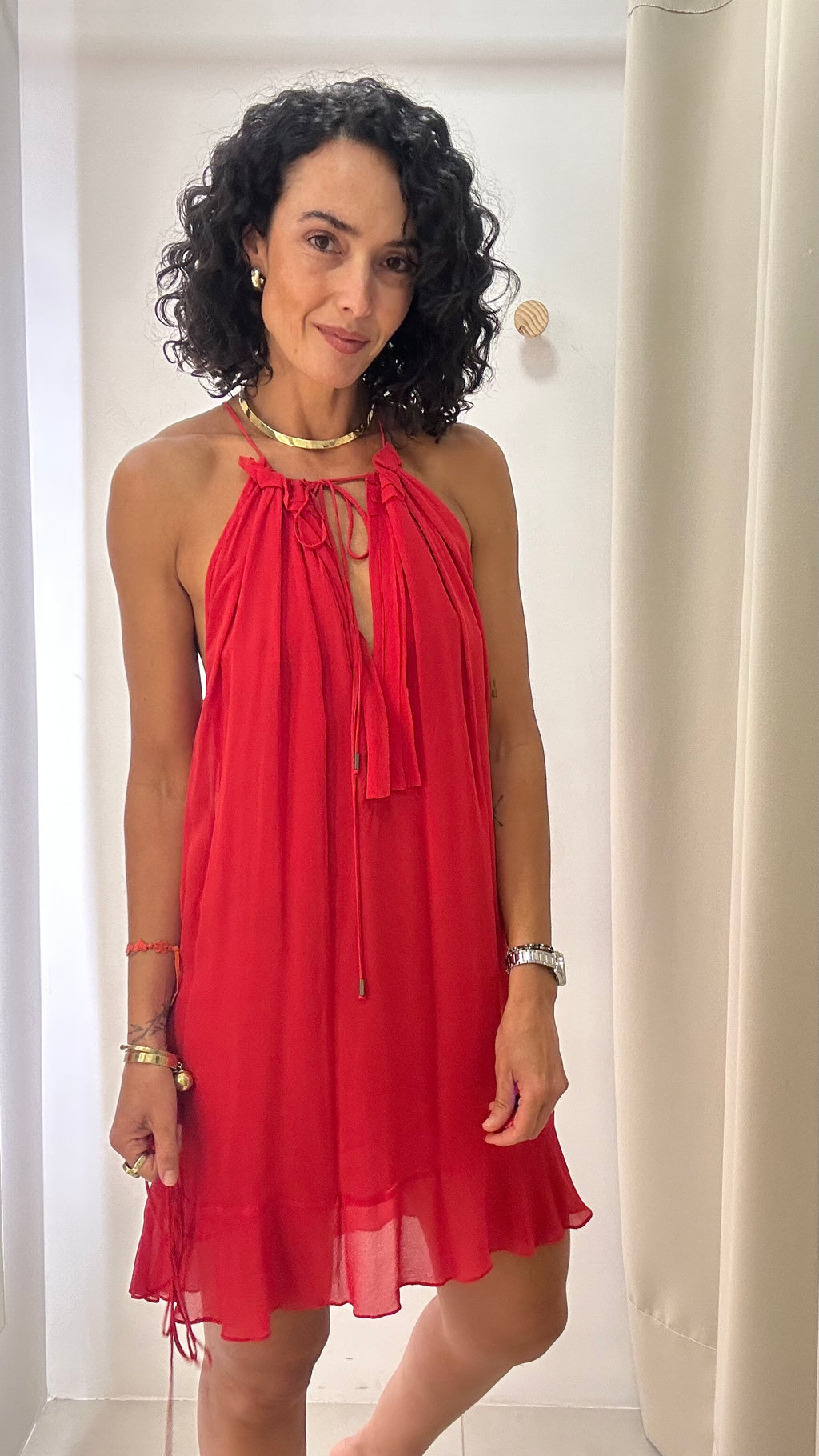 Vestido seda Animale