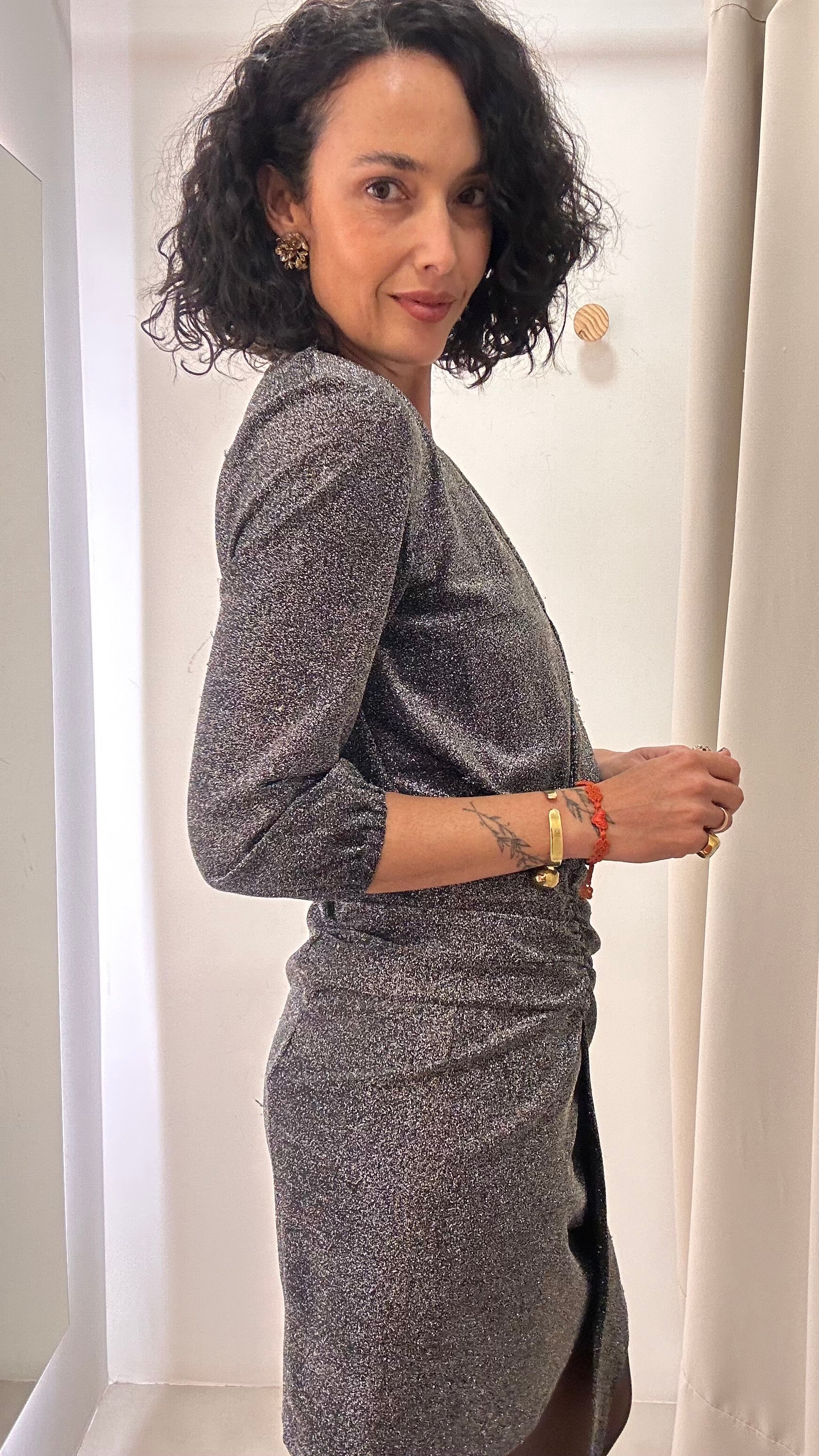 Vestido Lurex Le Lis Blanc