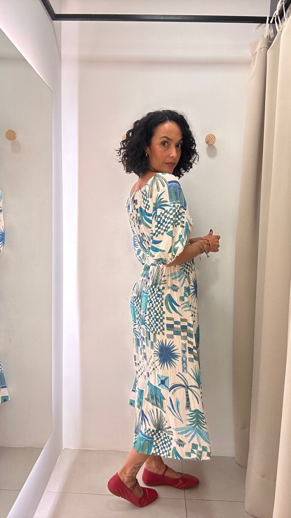 Vestido Estampado Duas