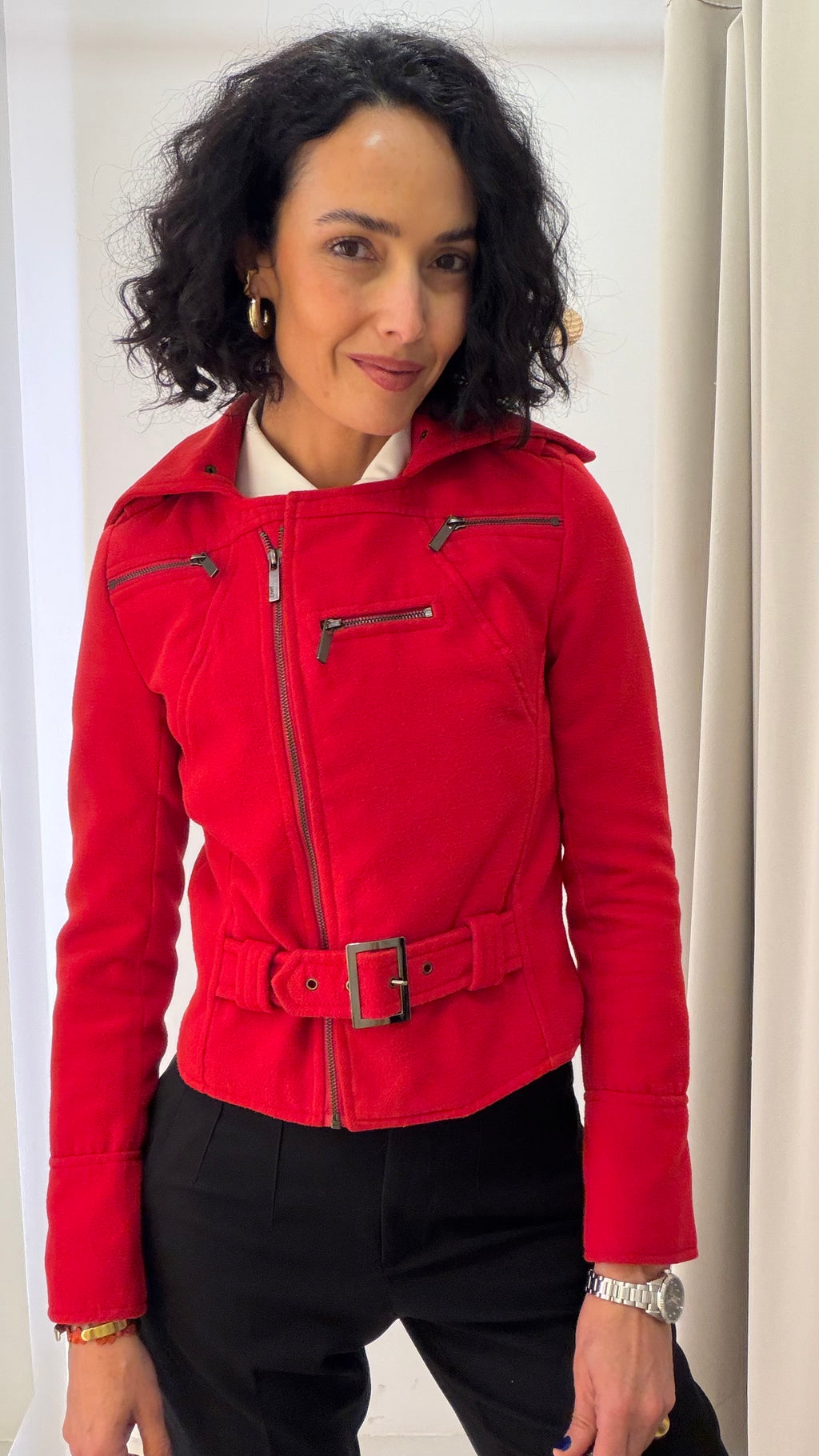 Casaco Vermelho com Lã Canal