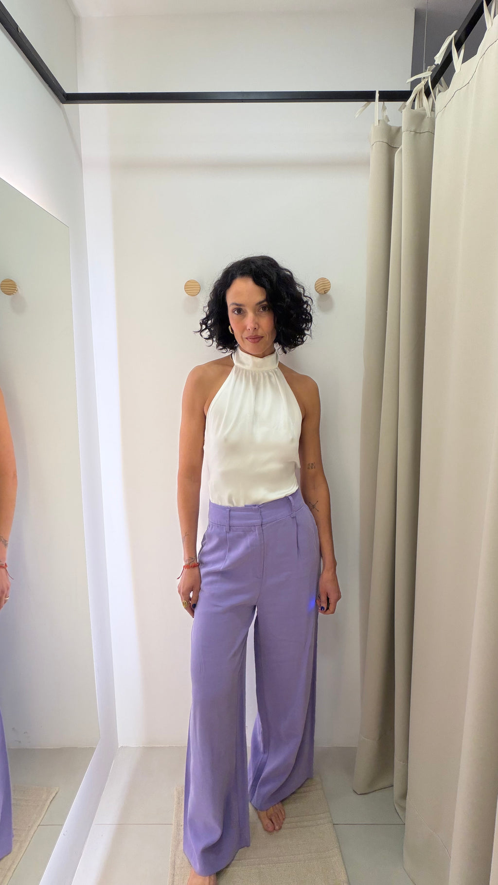 Calça lilás Shoulder