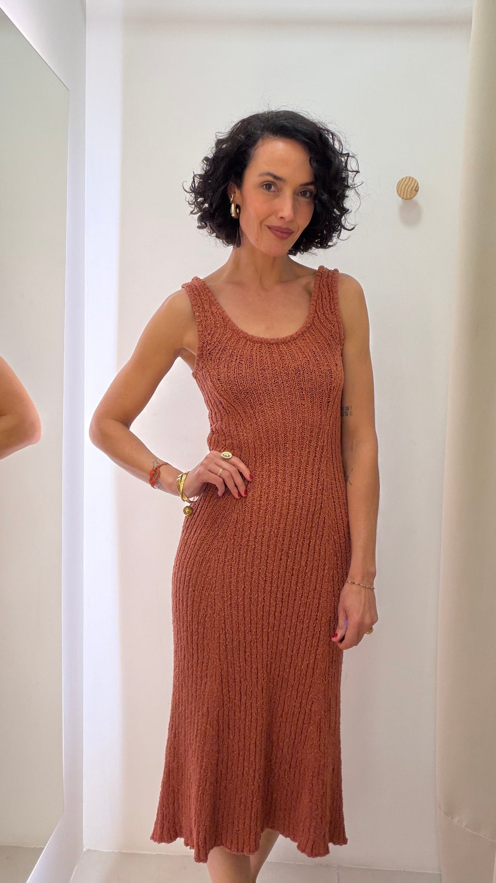 Vestido Tricot midi H&M