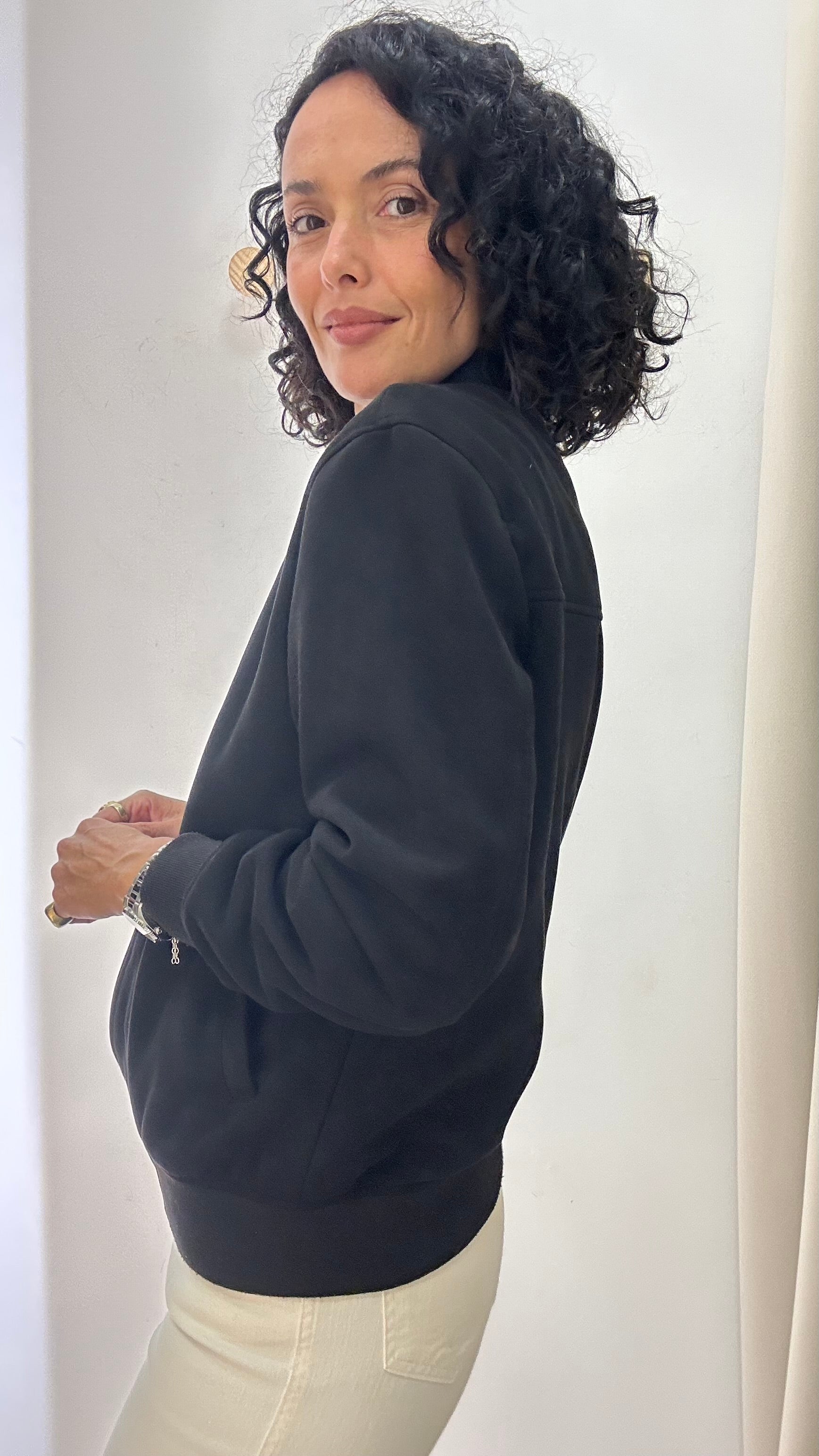 Jaqueta Estilo Bomber Preta Zara