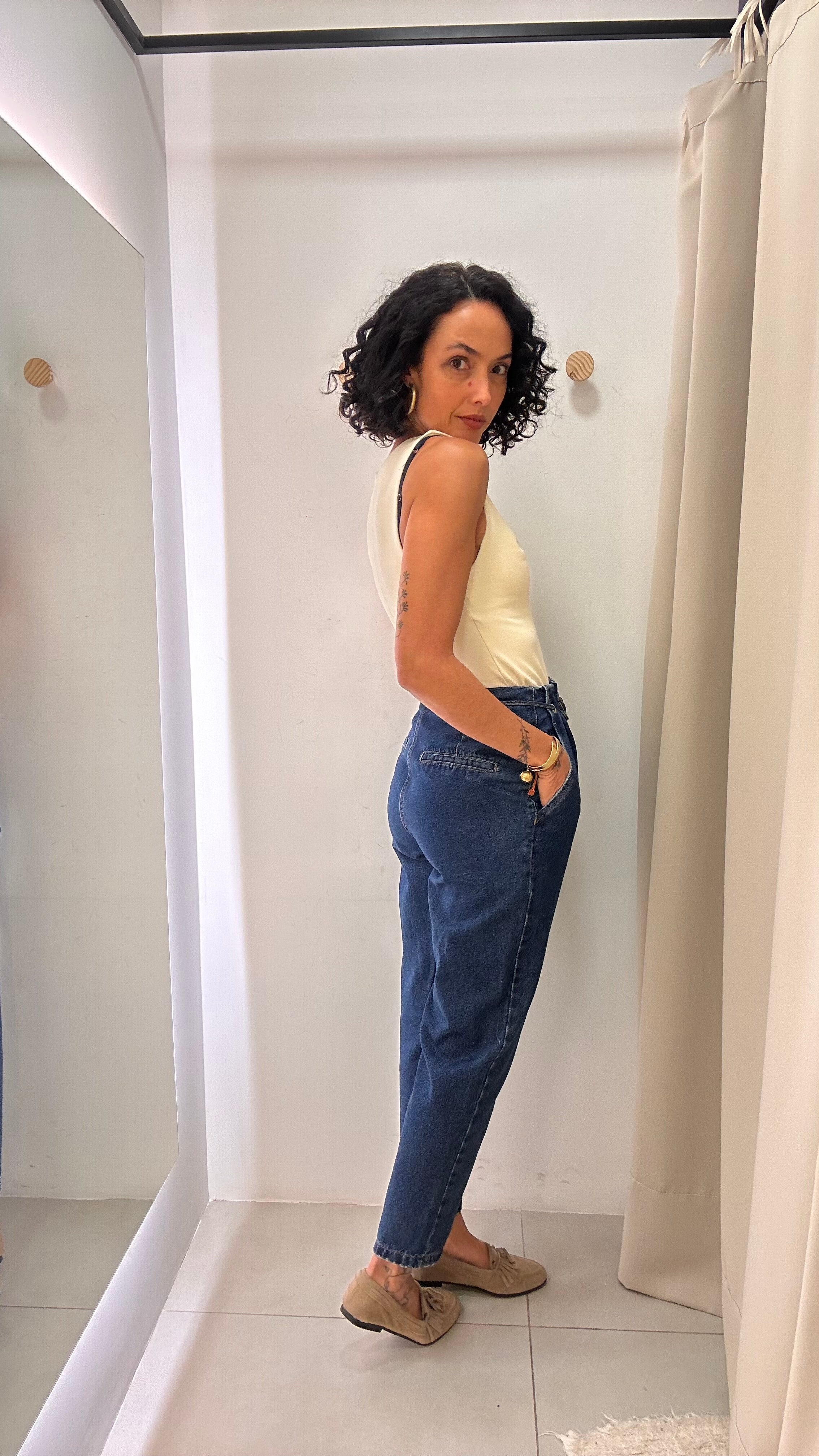Calça Jeans Balloon L'Cecci