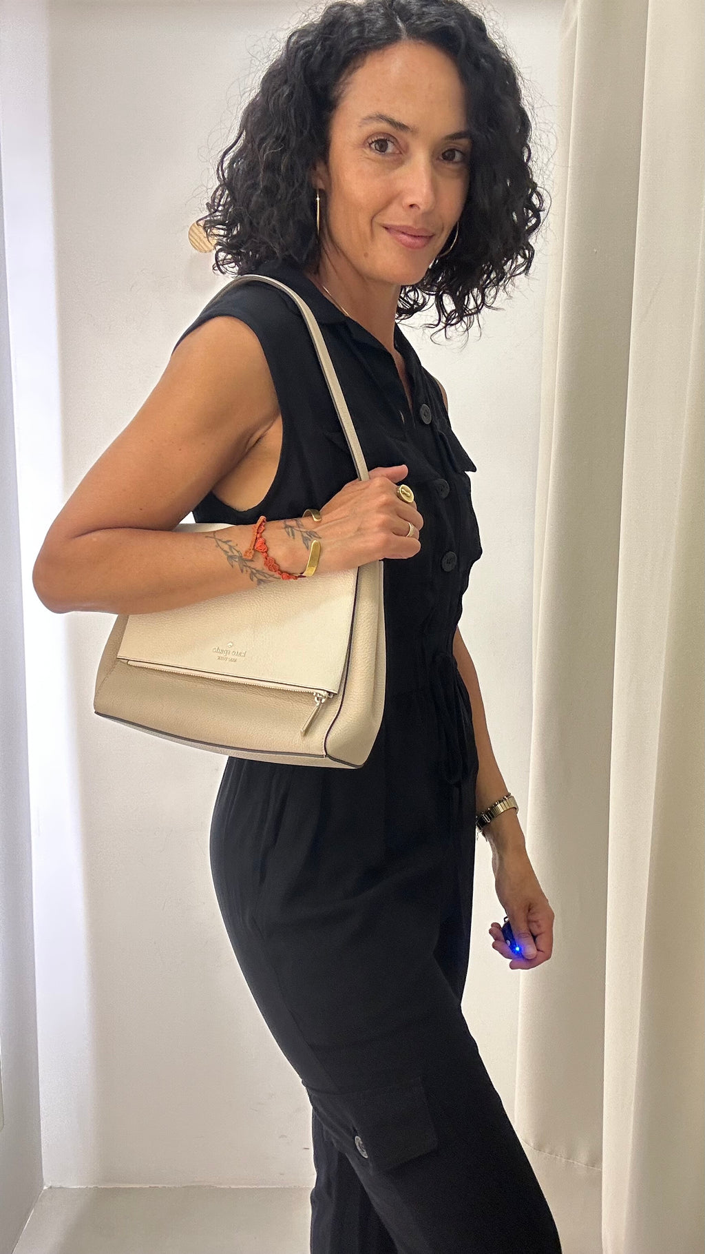 Bolsa couro Kate Spade