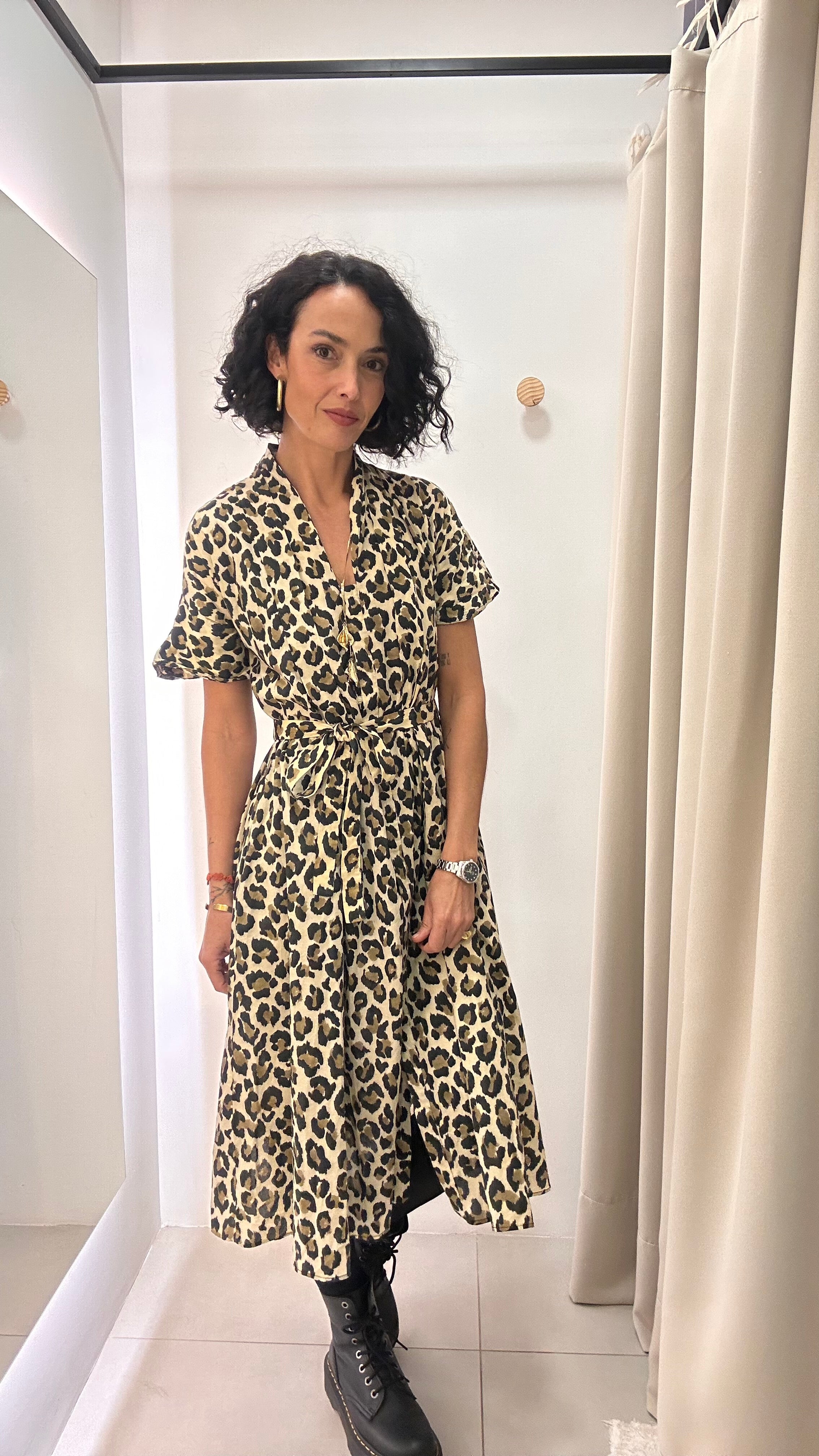 Vestido Animal Print Zara