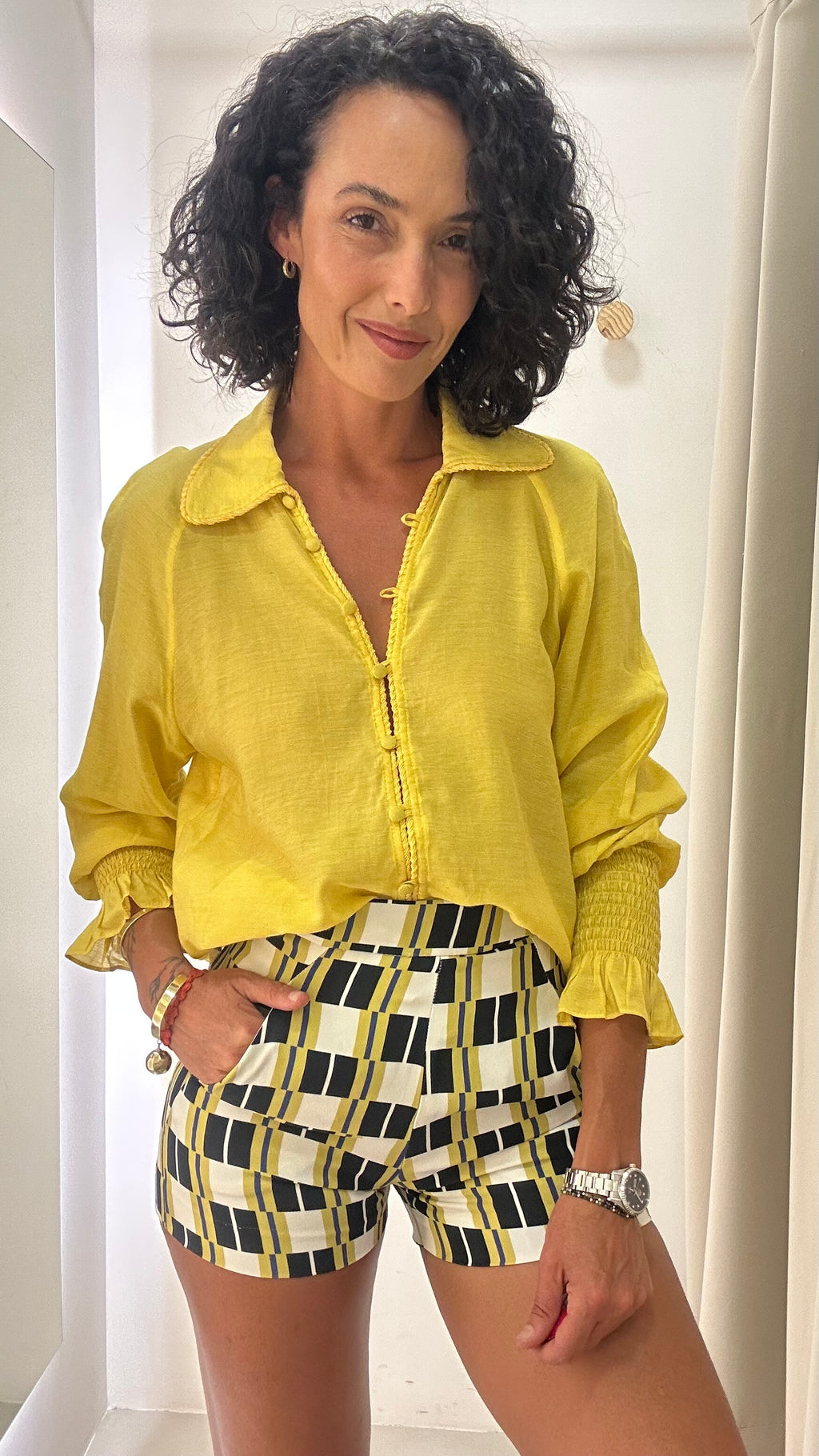 Camisa Amarela ninatton