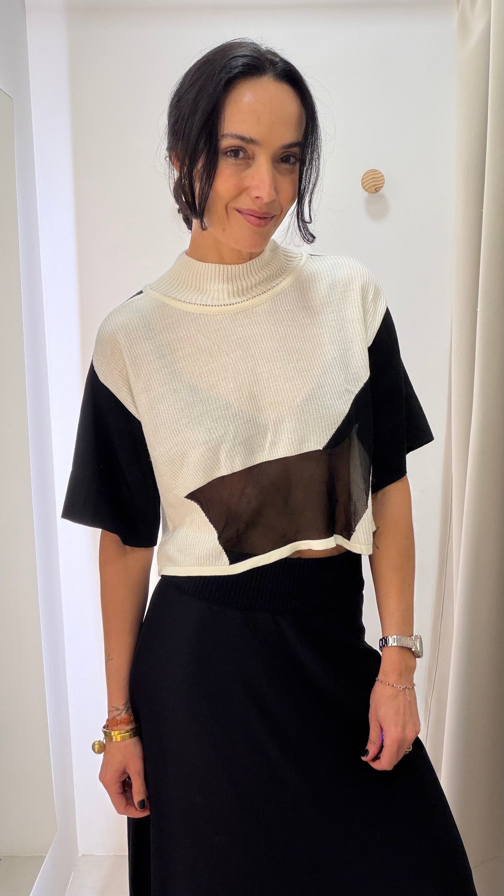 Blusa em Malha OPEN