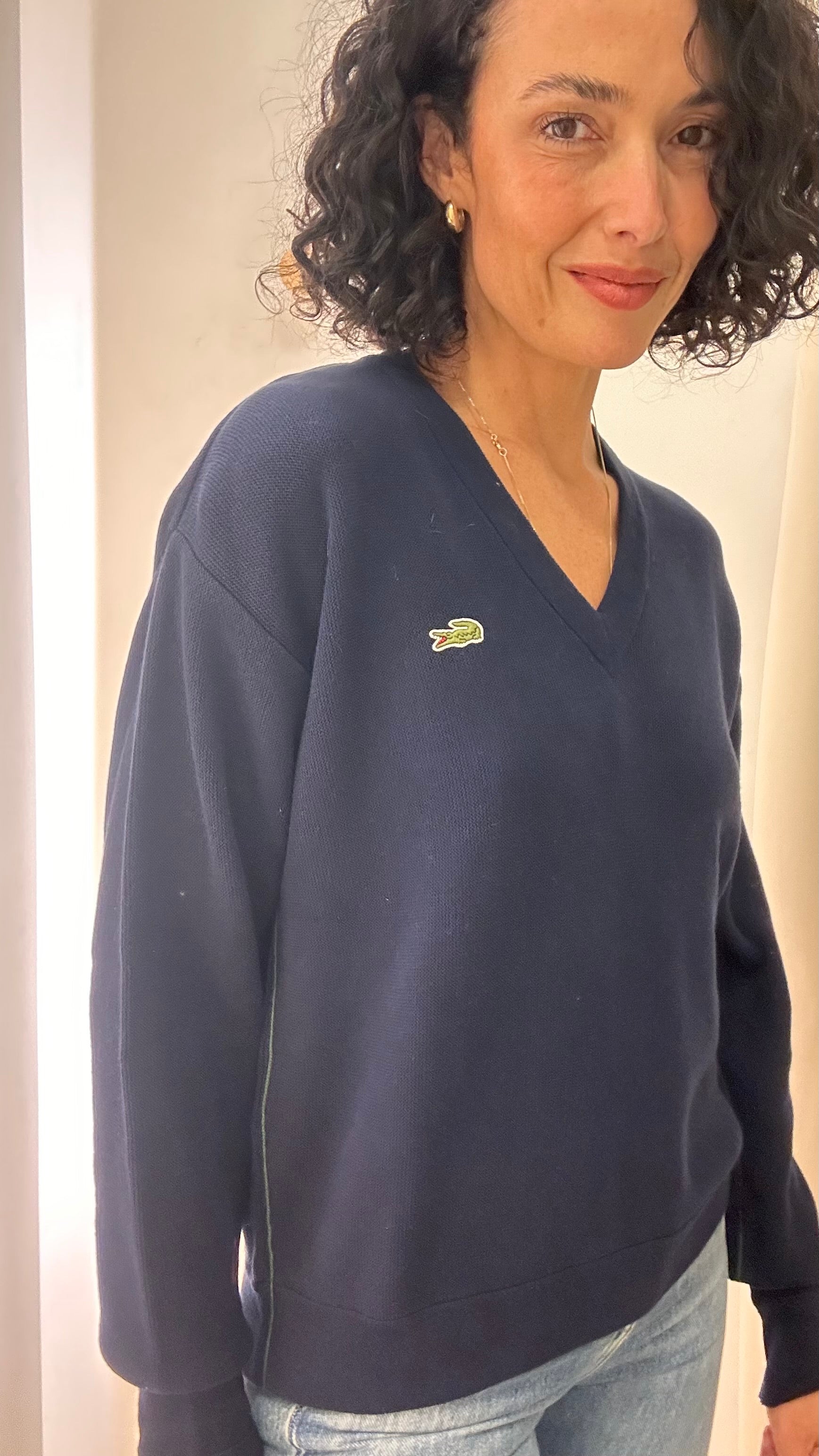 Tricot Lacoste Azul Marinho