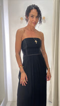 Vestido festa em seda Miele