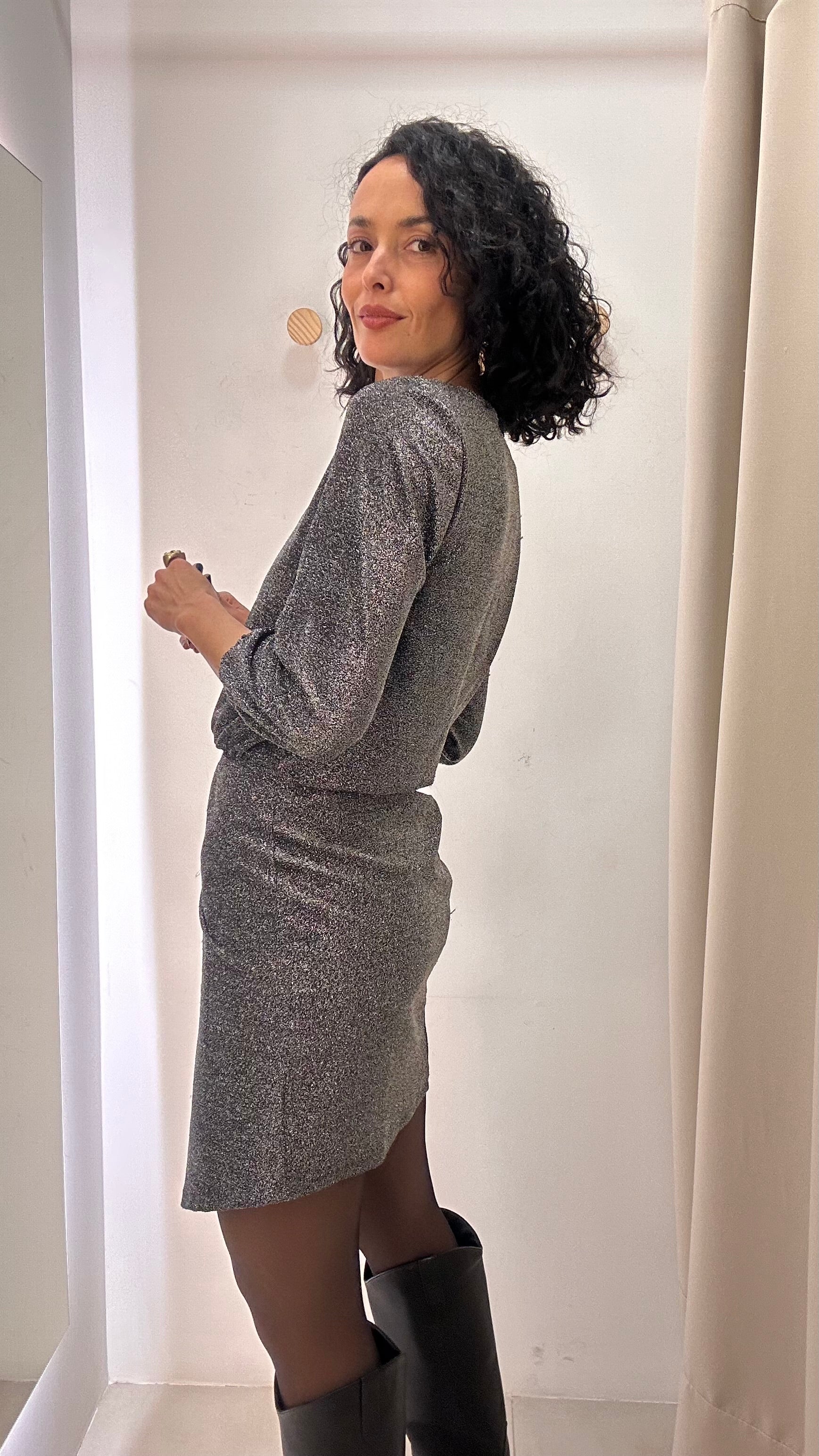 Vestido Lurex Le Lis Blanc