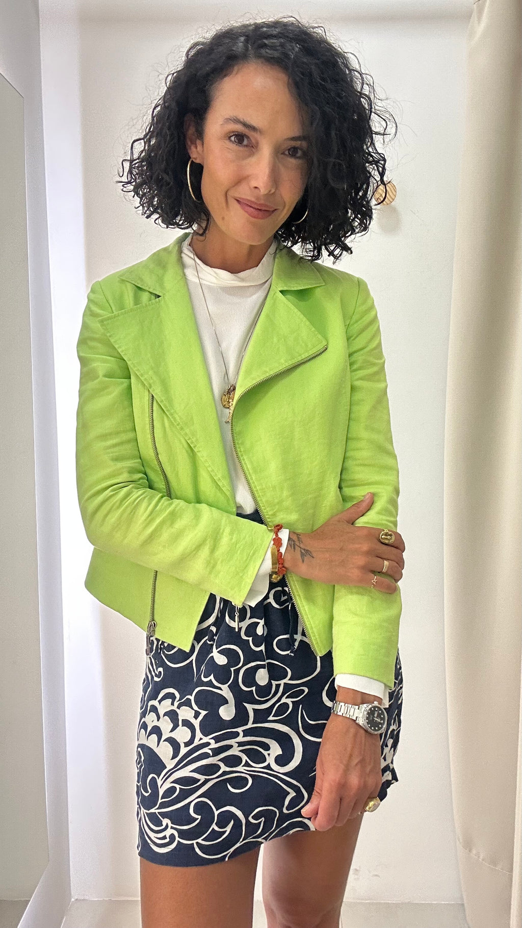 Jaqueta Verde de Linho Ayres