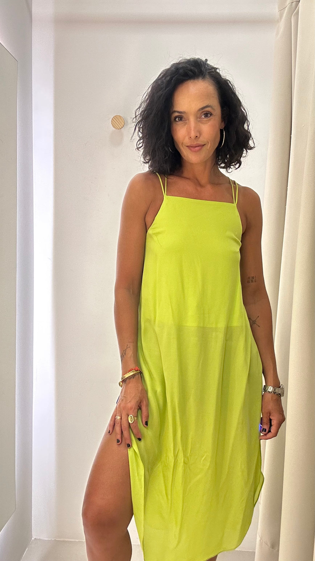 Blusa Alongada Verde
