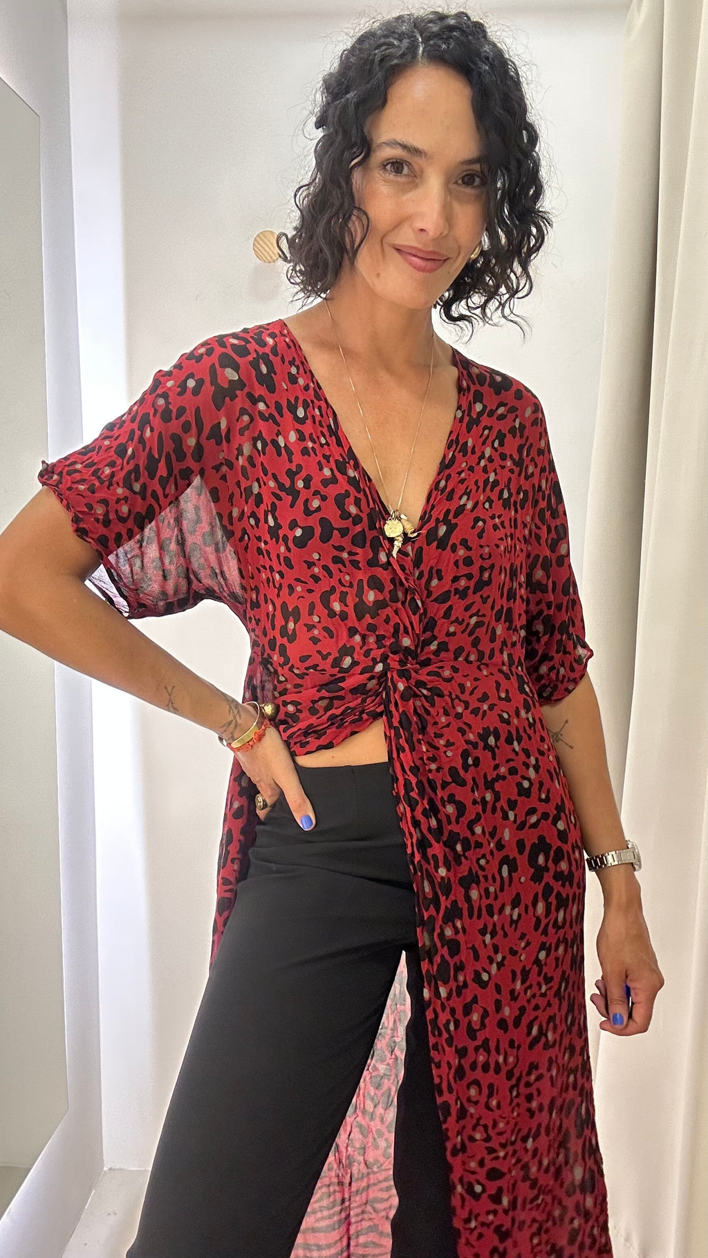 Blusa Animal Print Zara
