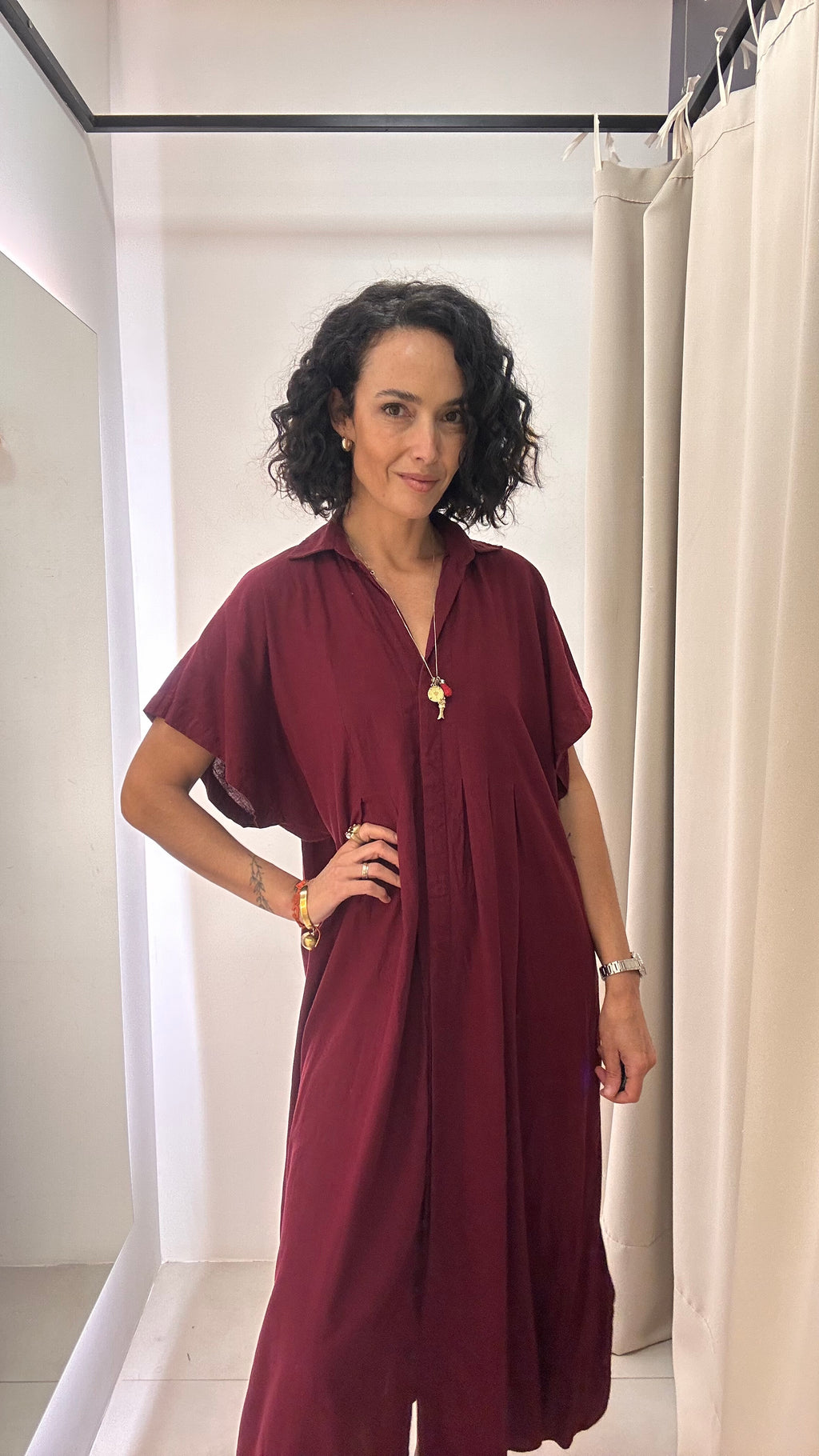 Vestido vinho Zara