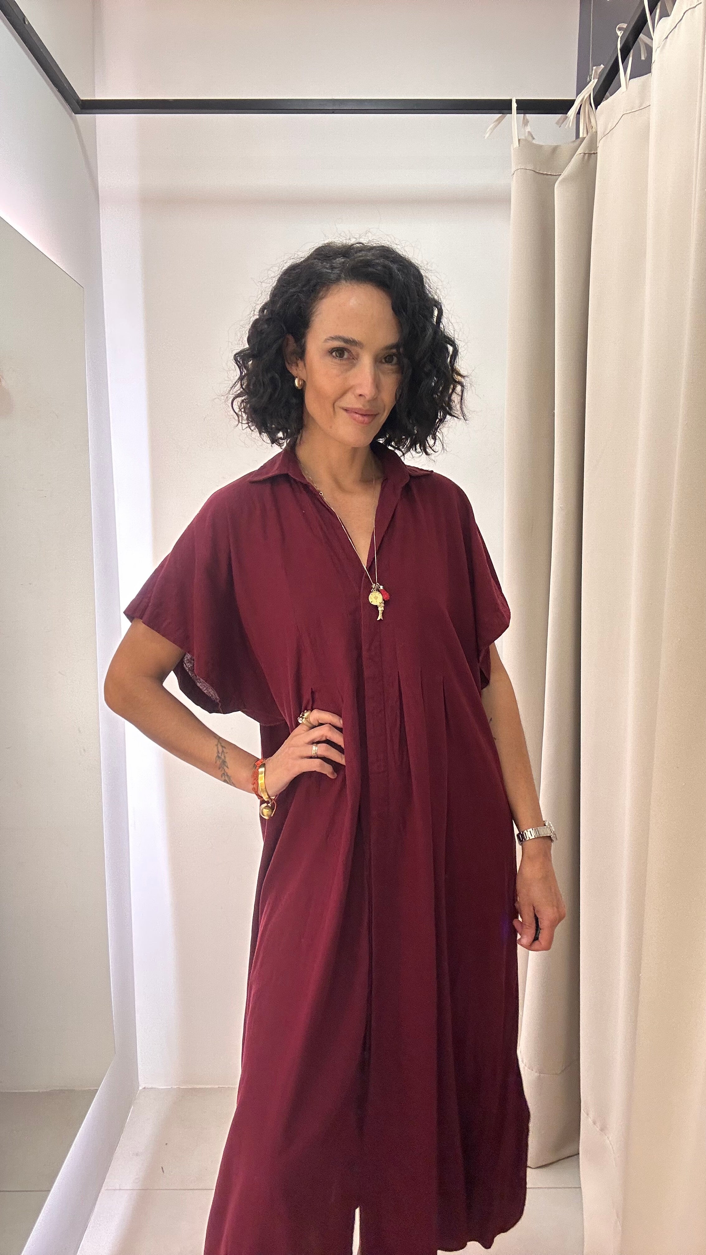 Vestido vinho Zara