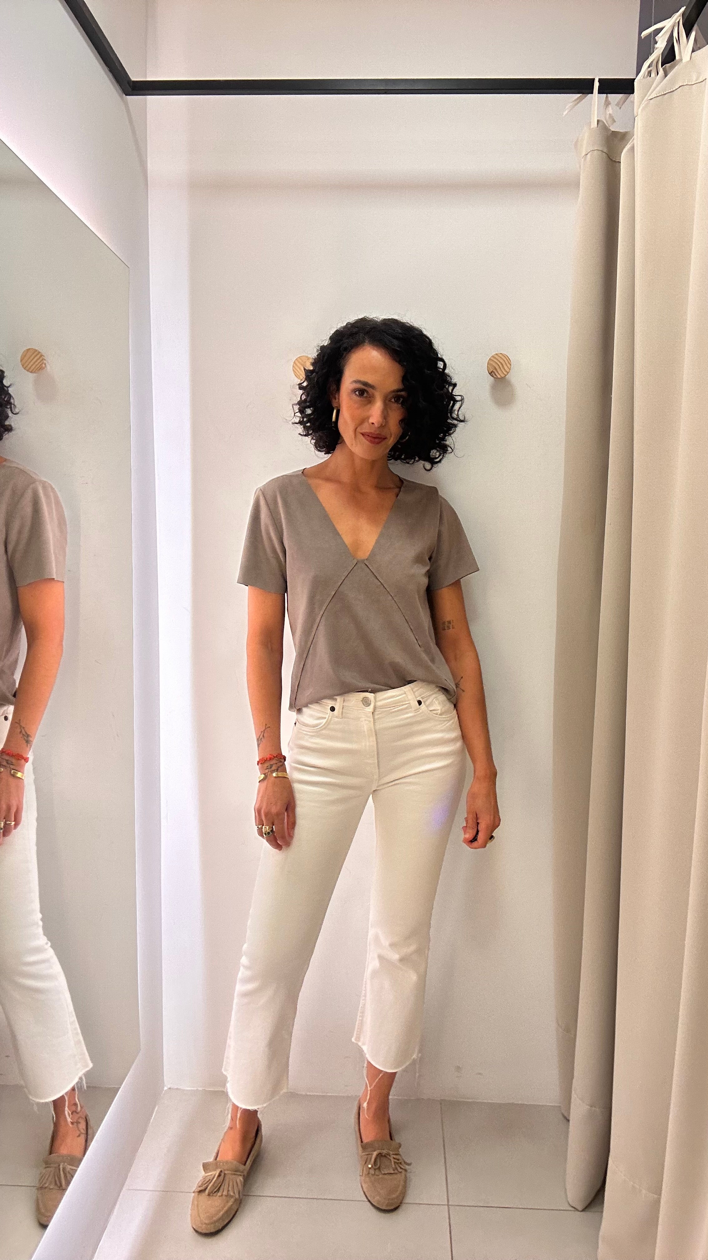 Calça branca Zara