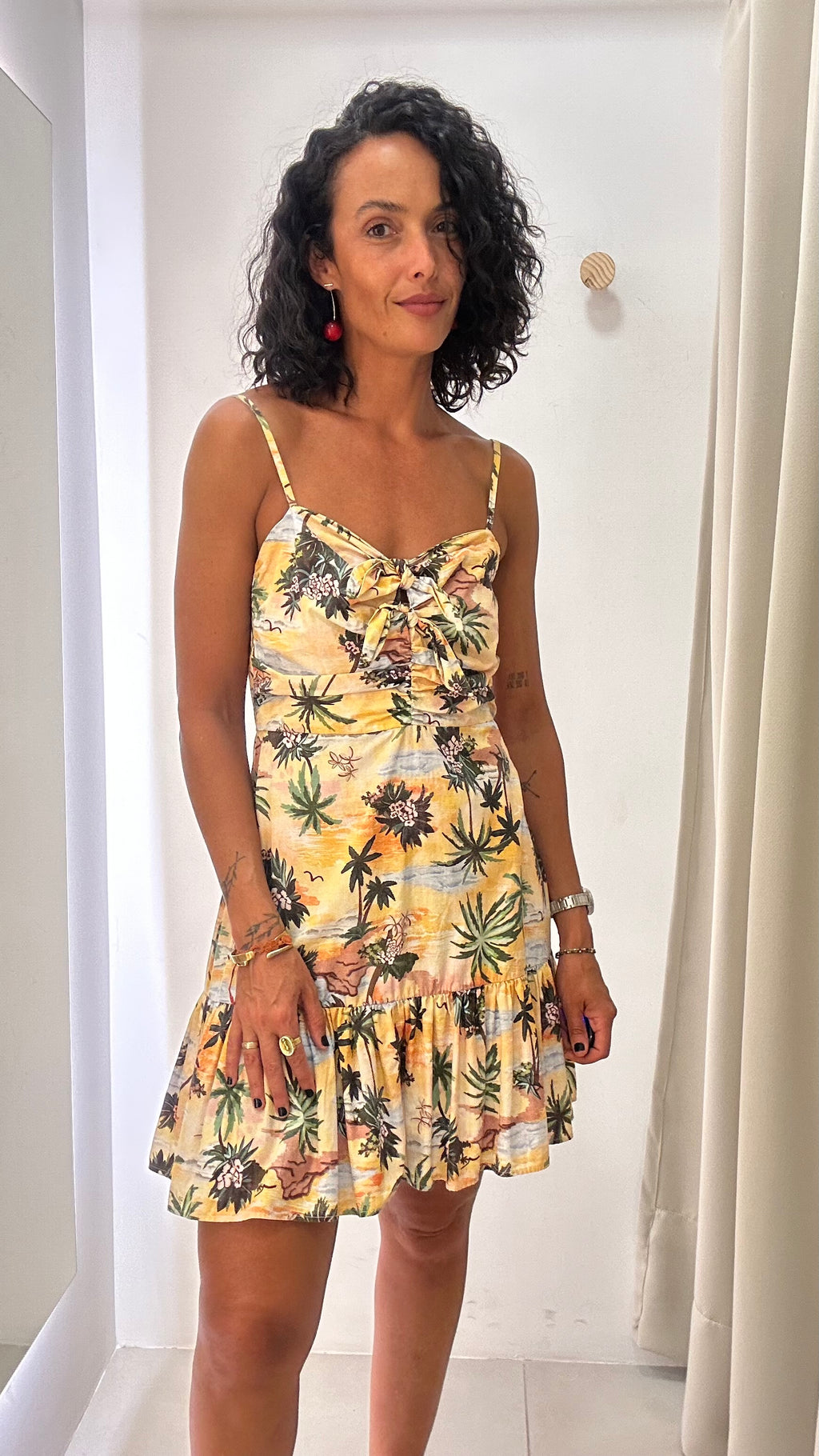 Vestido Estampa Tropical