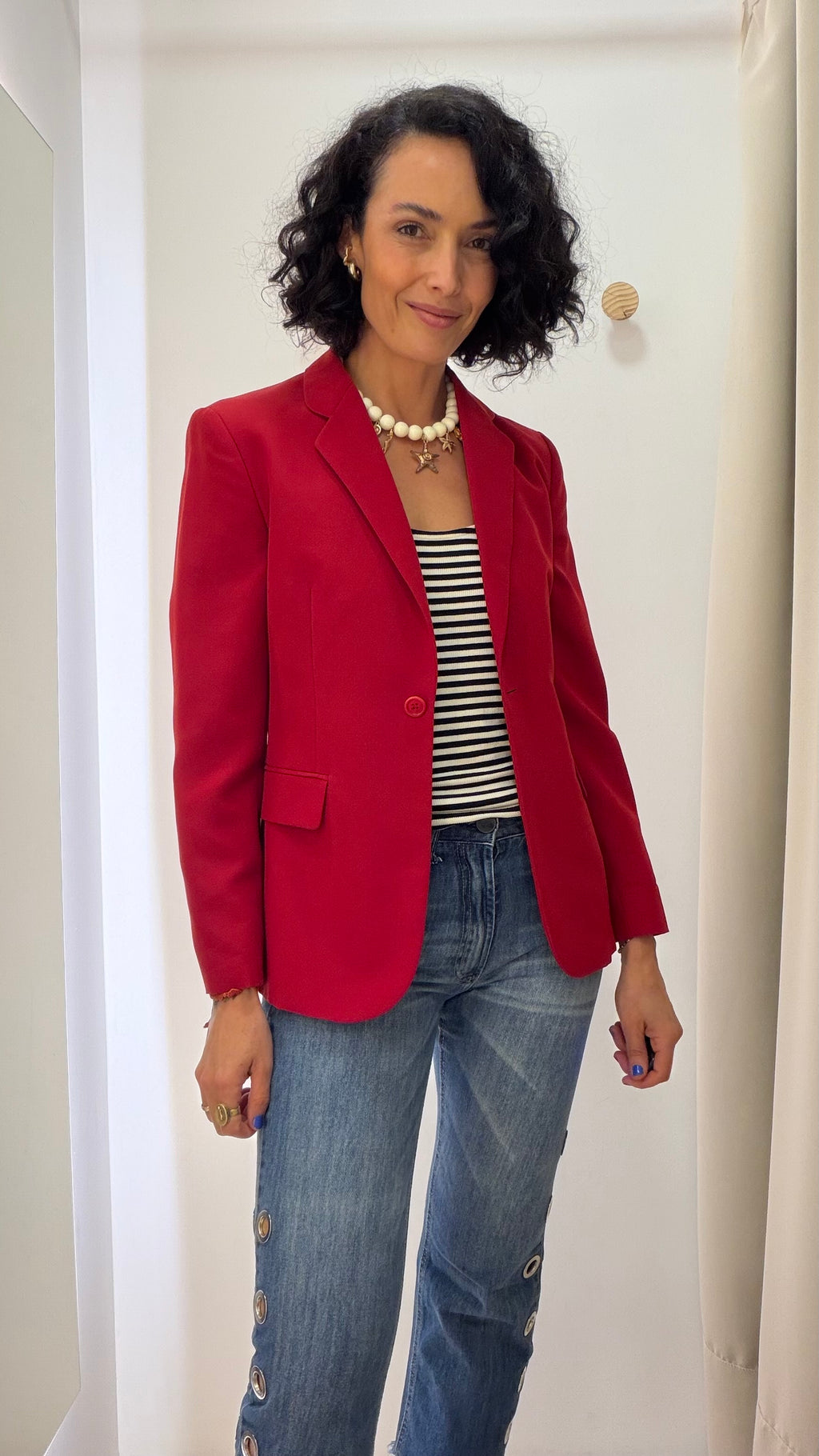 Blazer Vermelho Mary Zaide