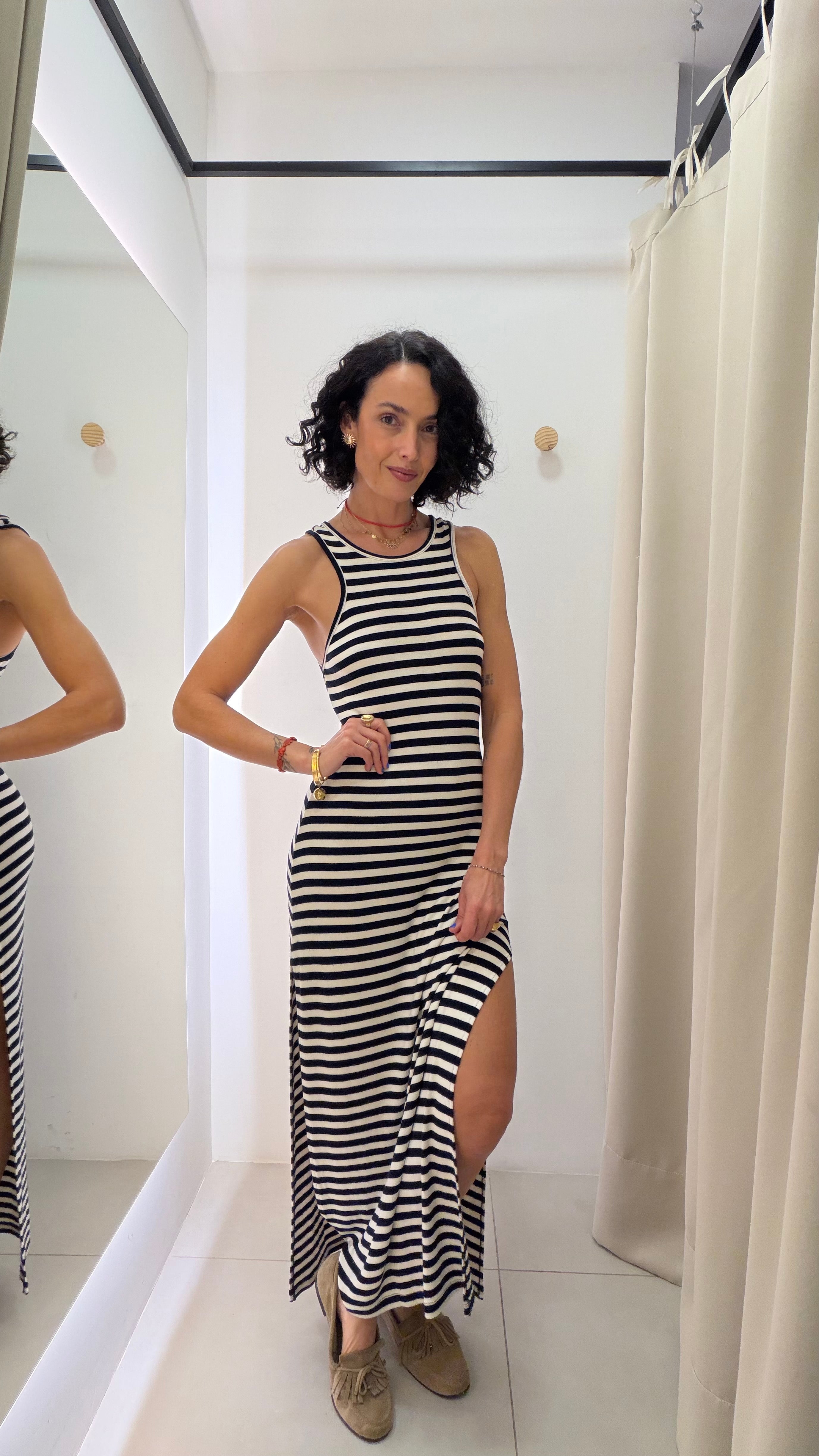 Vestido Listrado Dress To