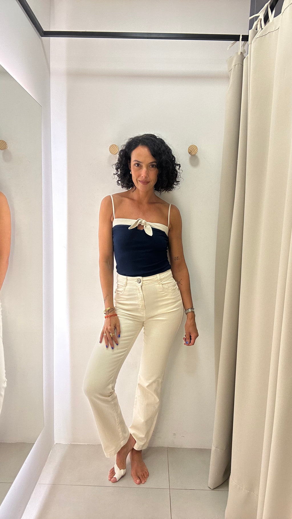 Calça Denim Branca