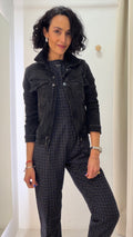 Jaqueta Jeans Preta Animale