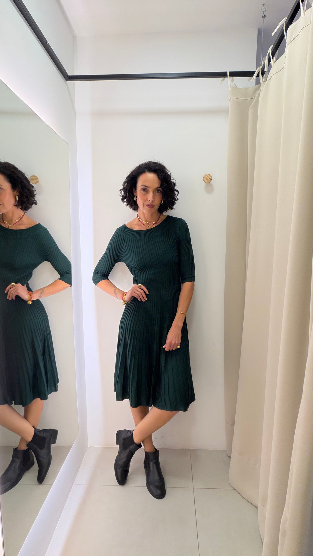 Vestido Tricot verde Anselmi