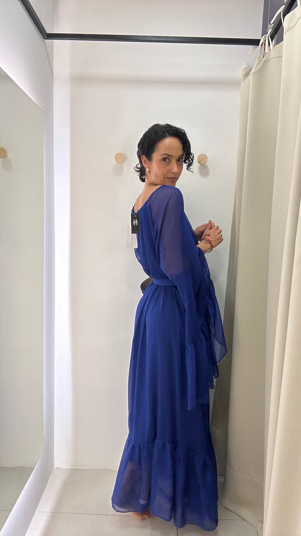 Vestido de Festa Azul Royal Longo