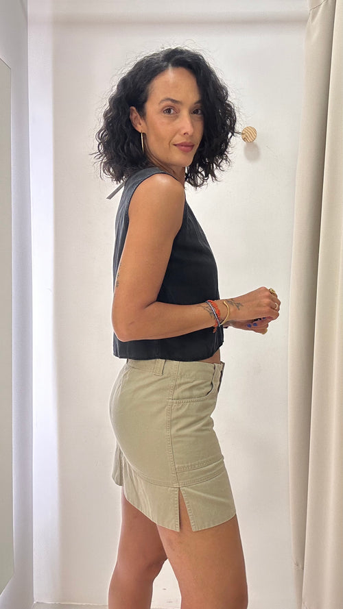 Blusa Cropped Preta MYBASIC