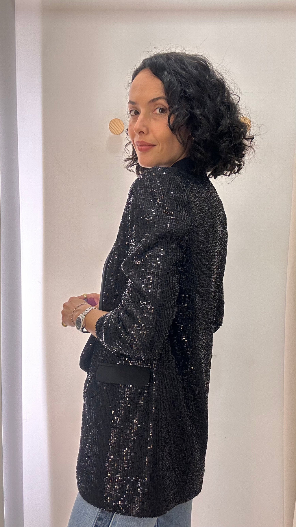 Blazer Preto em Paetês