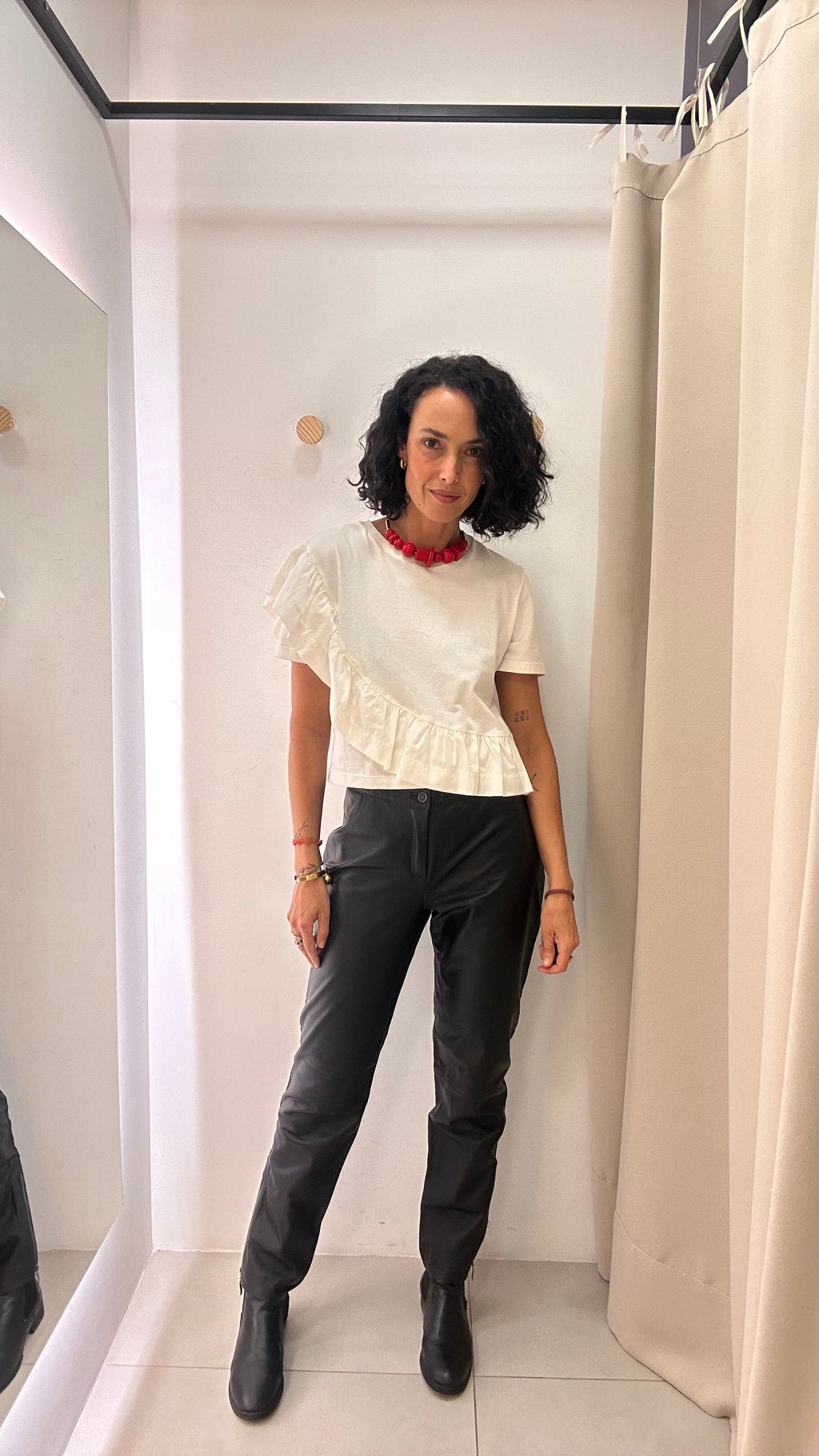 Calça couro legítimo Vanutti